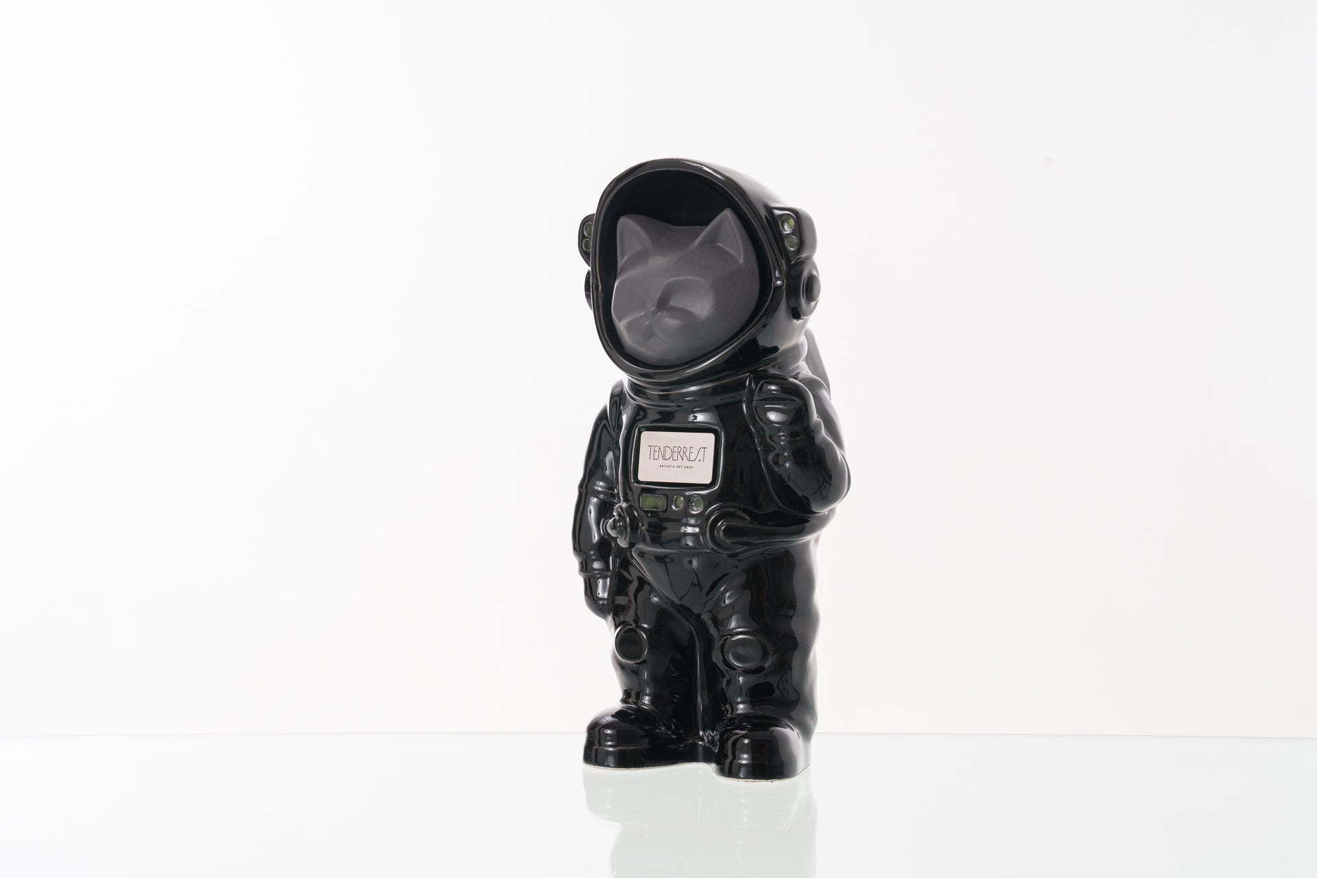 Urn for Ashes Astronaut Cat. Handmade Customisable Cat Cremation Urn. Handmade Astronaut Art Urn. Keepsake for Ashes by TenderRest. Black Lamp Costume