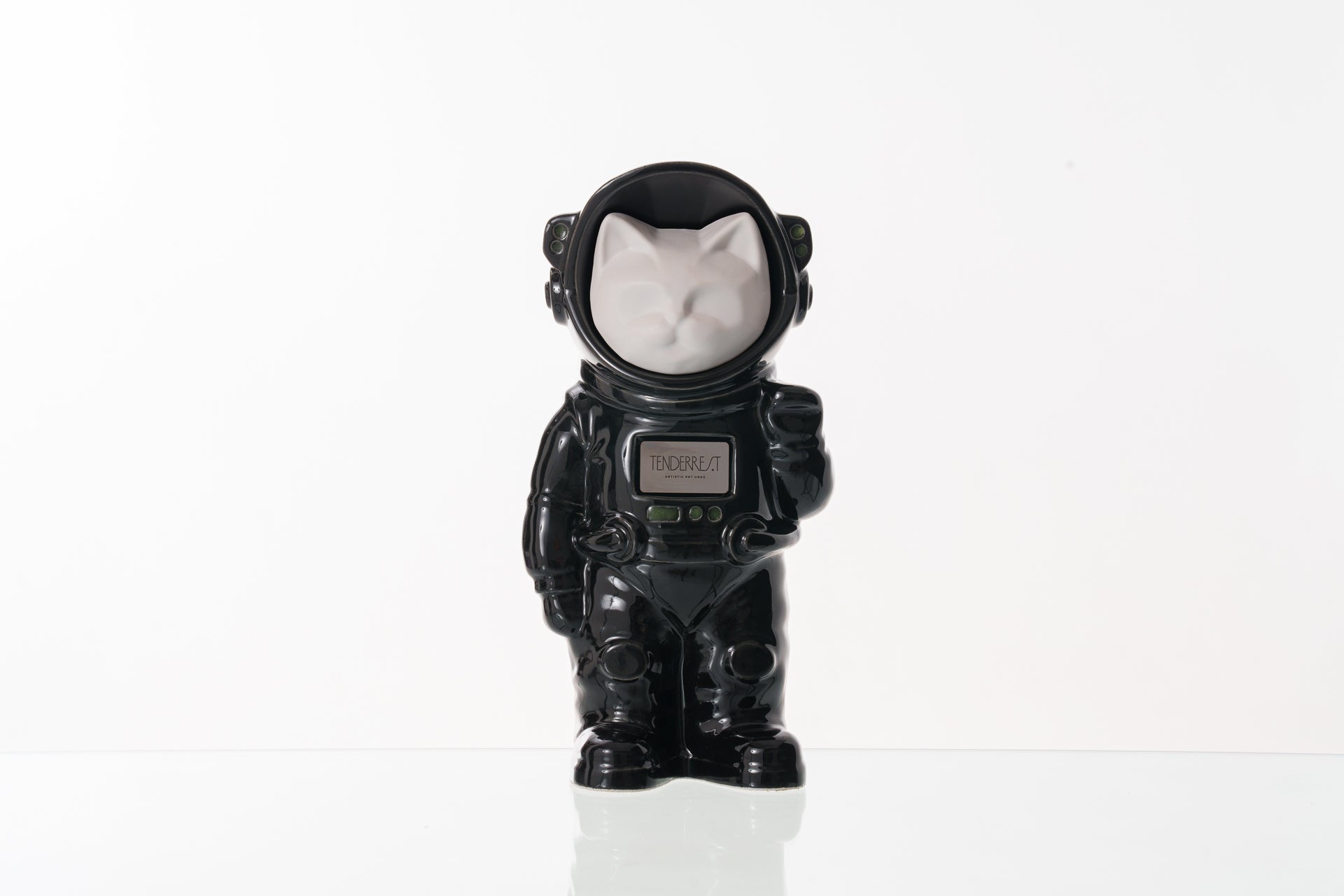 Handmade Customisable Cat Cremation Urn. Handmade Astronaut Art Urn. Keepsake for Ashes by TenderRest