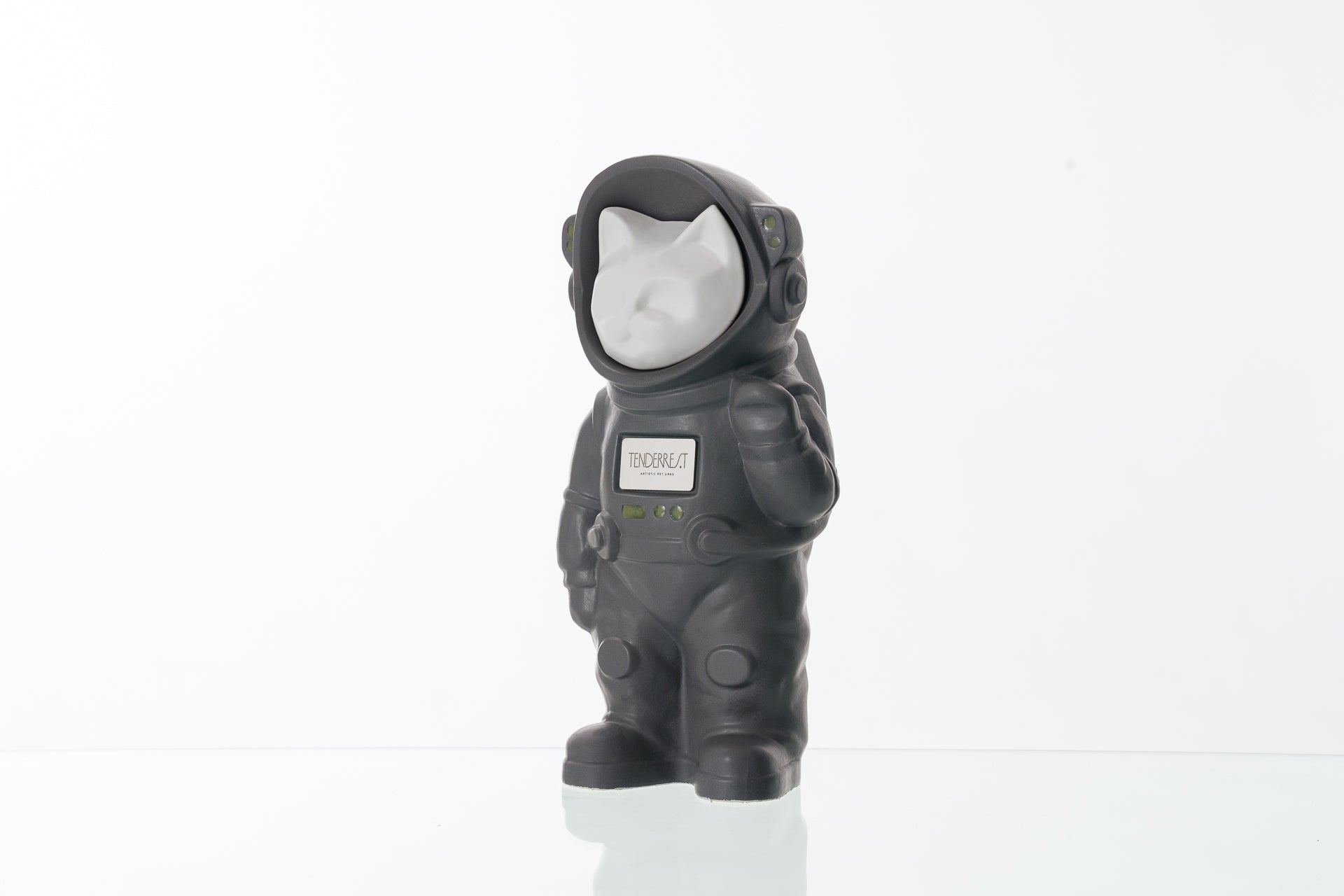 Urn for Ashes Astronaut Cat. Handmade Customisable Cat Cremation Urn. Handmade Astronaut Art Urn. Keepsake for Ashes by TenderRest. Gray Costume