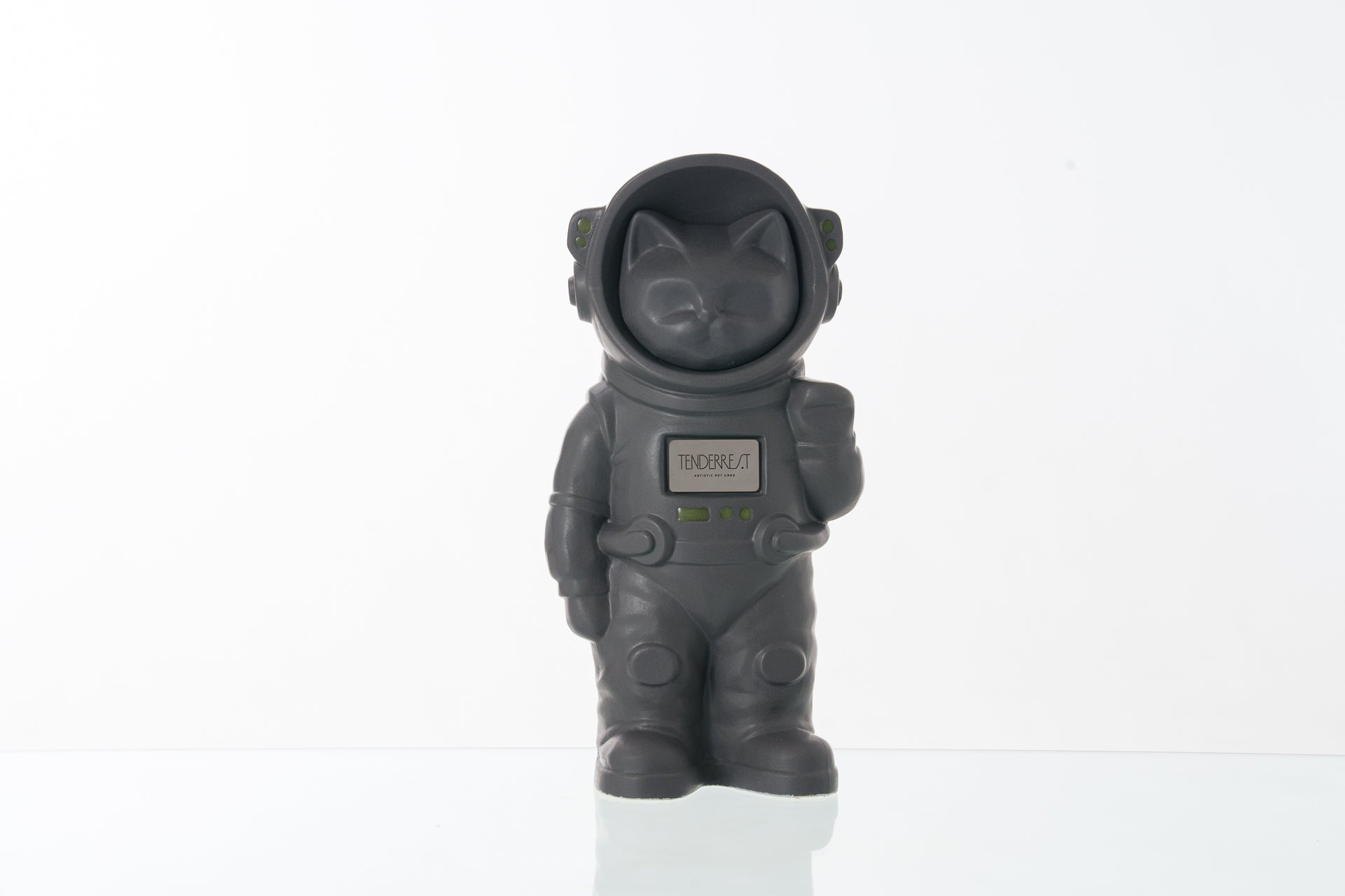 Handmade Customisable Cat Cremation Urn. Handmade Astronaut Art Urn