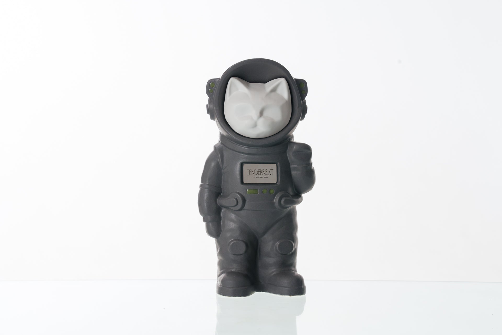 Handmade Customisable Cat Cremation Urn. Handmade Astronaut Art Urn. Keepsake for Ashes by TenderRest