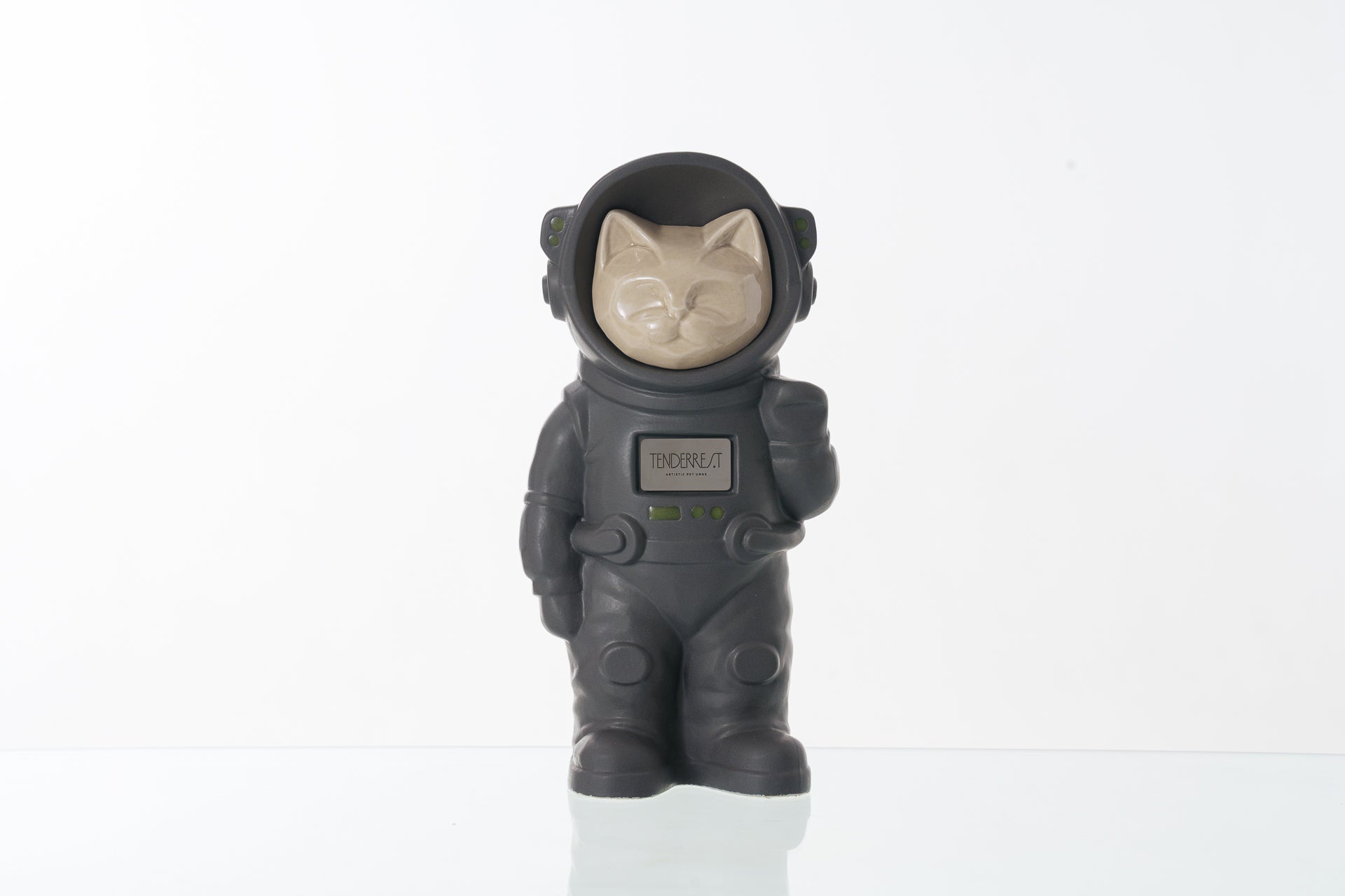 Handmade Customisable Cat Cremation Urn. Handmade Astronaut Art Urn. Keepsake for Ashes by TenderRest