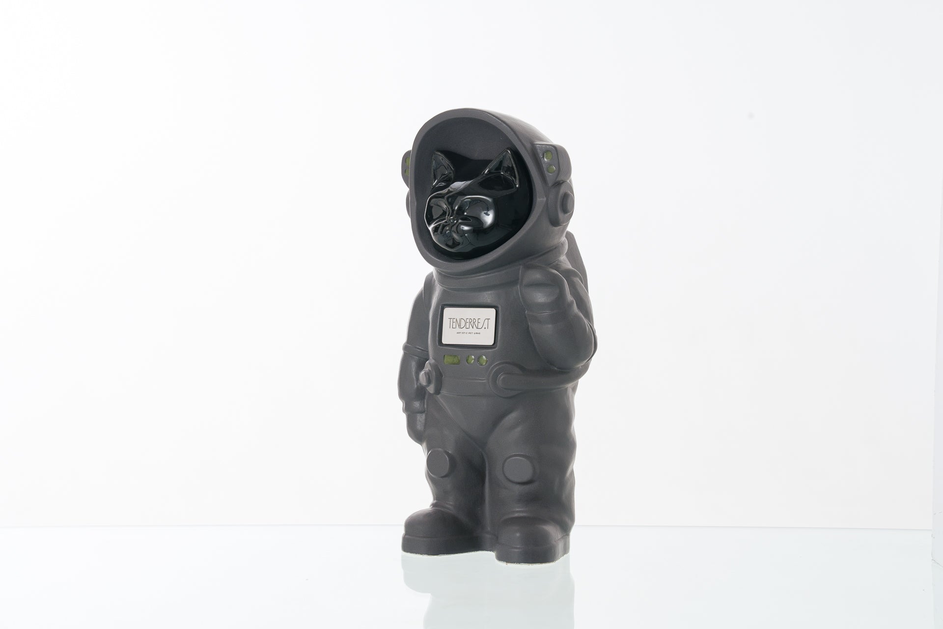 Urn for Ashes Astronaut Cat. Handmade Customisable Cat Cremation Urn. Handmade Astronaut Art Urn. Keepsake for Ashes by TenderRest. Gray Costume