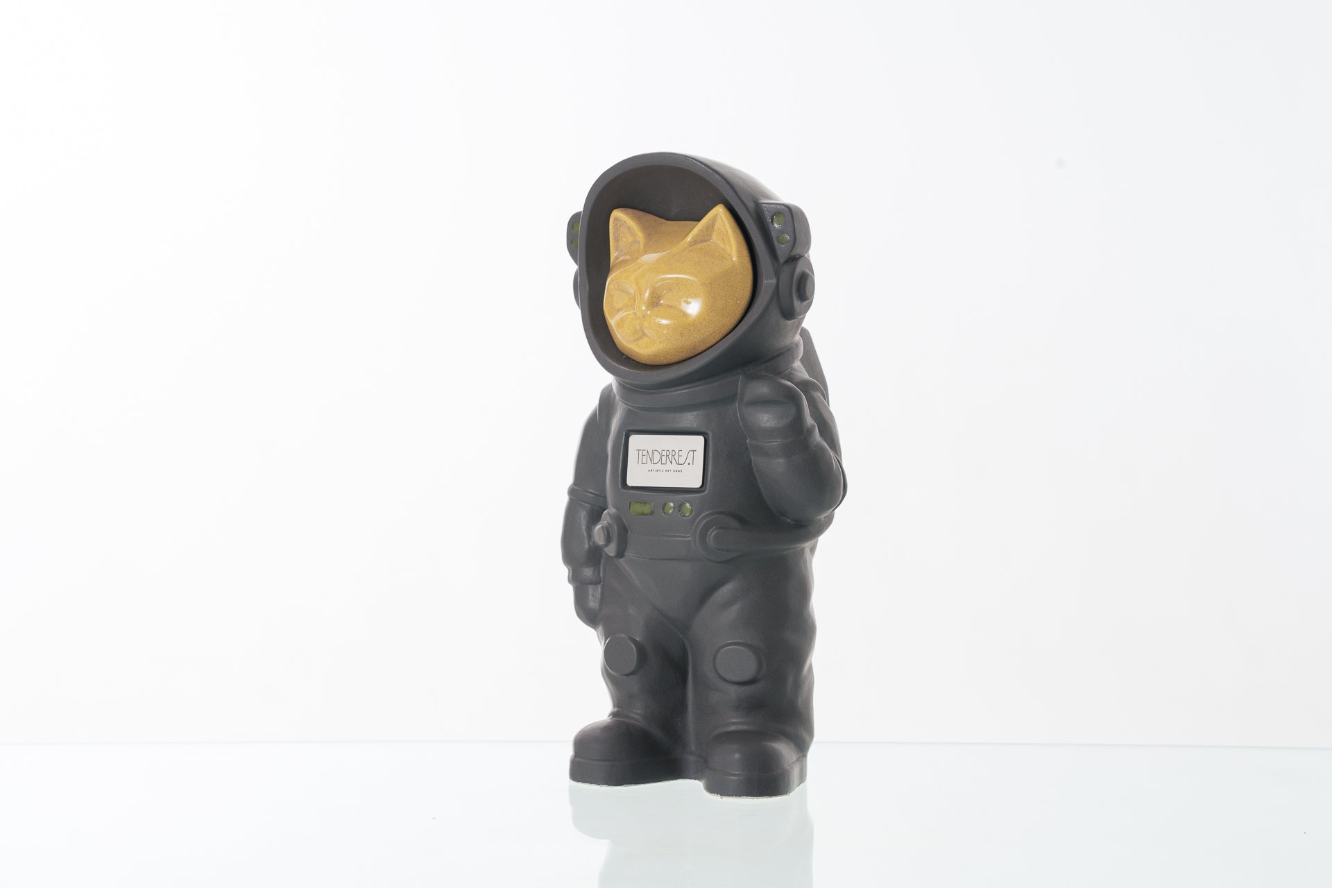 Urn for Ashes Astronaut Cat. Handmade Customisable Cat Cremation Urn. Handmade Astronaut Art Urn. Keepsake for Ashes by TenderRest. Gray Costume
