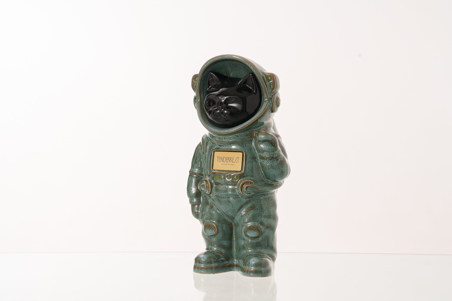 Urn for Ashes Astronaut Cat. Handmade Customisable Cat Cremation Urn. Handmade Astronaut Art Urn. Keepsake for Ashes by TenderRest.