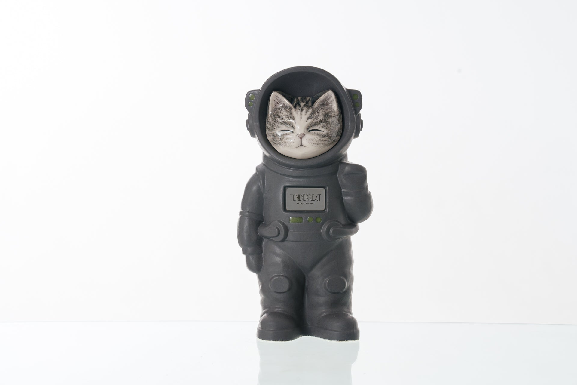 Handmade Customisable Cat Lyra Cremation Urn. Handmade Astronaut Art Urn by TenderRest Gray Costume