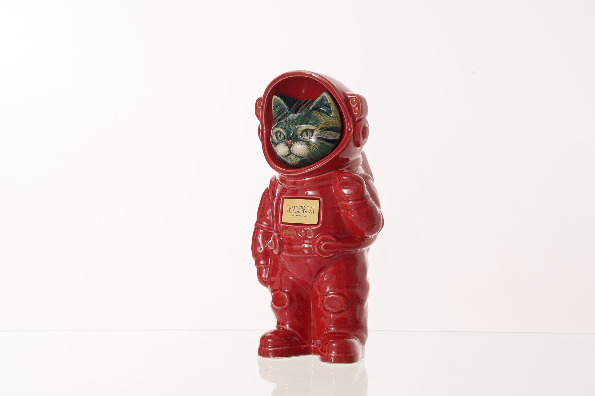 Handmade Customisable Cat Aurora Cremation Urn. Handmade Astronaut Art Urn by TenderRest