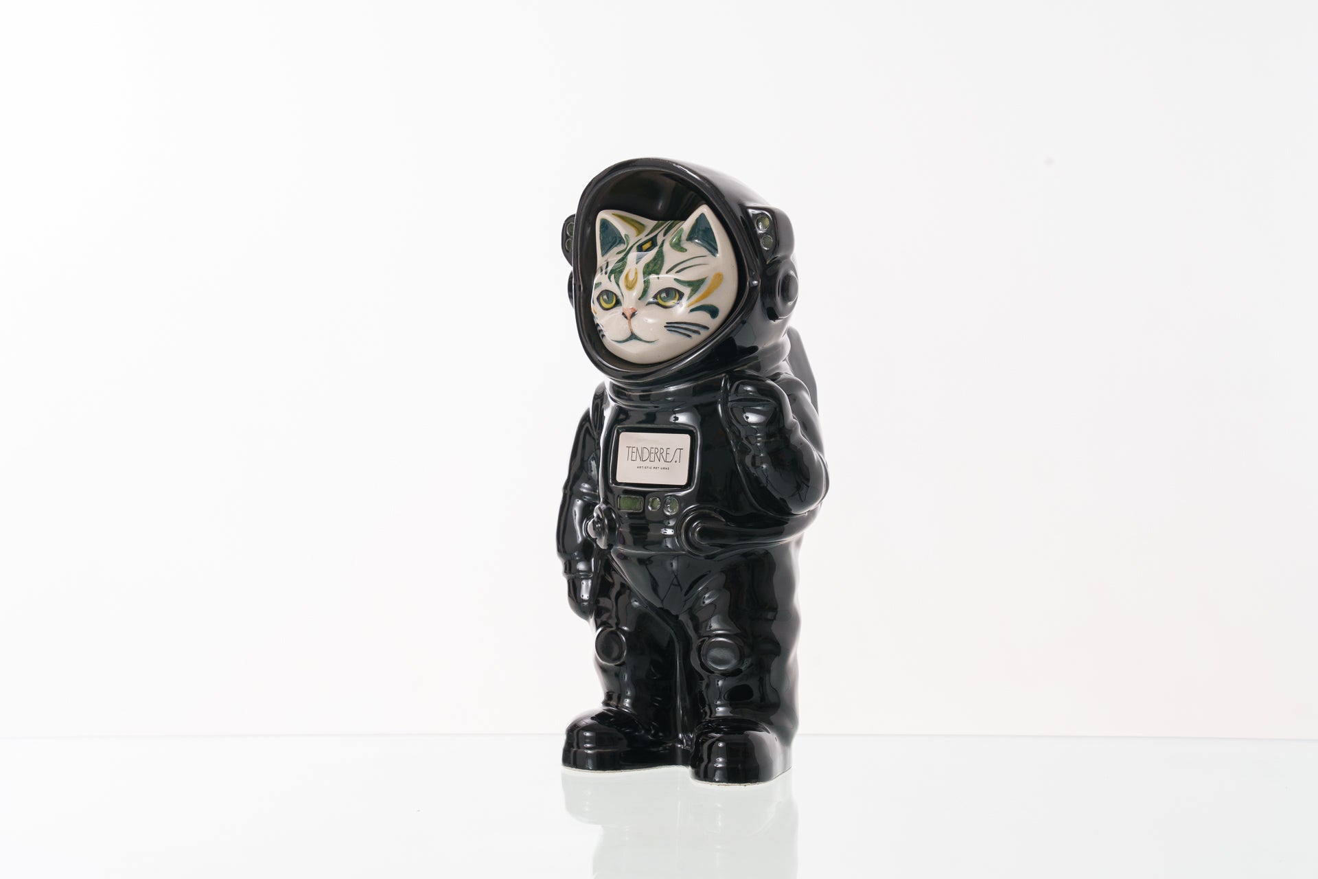 Handmade Customisable Cat Lunar Cremation Urn. Handmade Astronaut Art Urn by TenderRest Black Costume