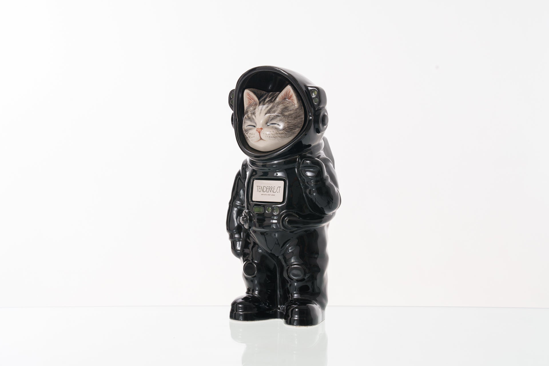 Handmade Customisable Cat Lyra Cremation Urn. Handmade Astronaut Art Urn by TenderRest Black Costume