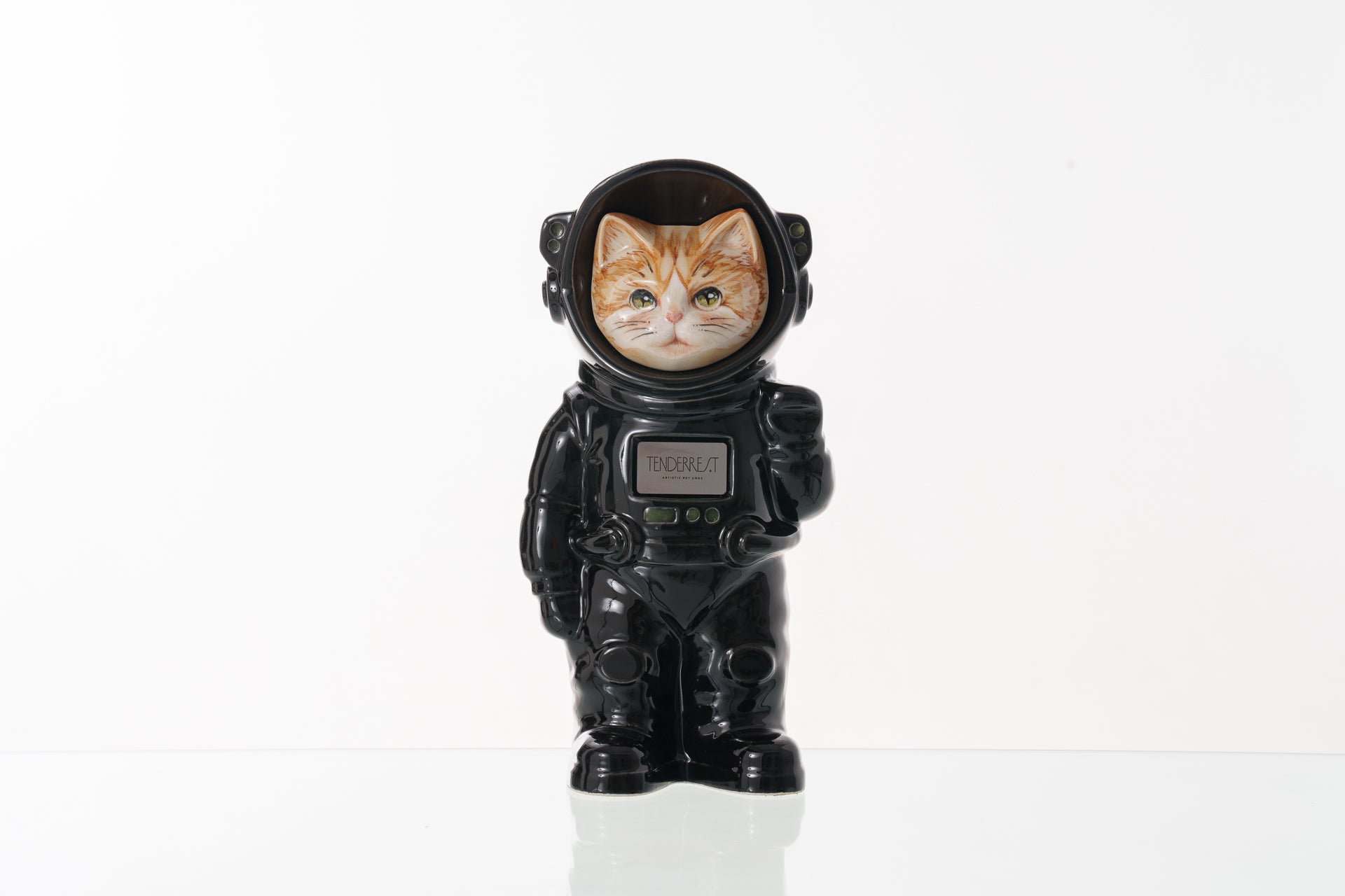 Handmade Customisable Cat Helios Cremation Urn. Handmade Astronaut Art Urn by TenderRest Black Costume