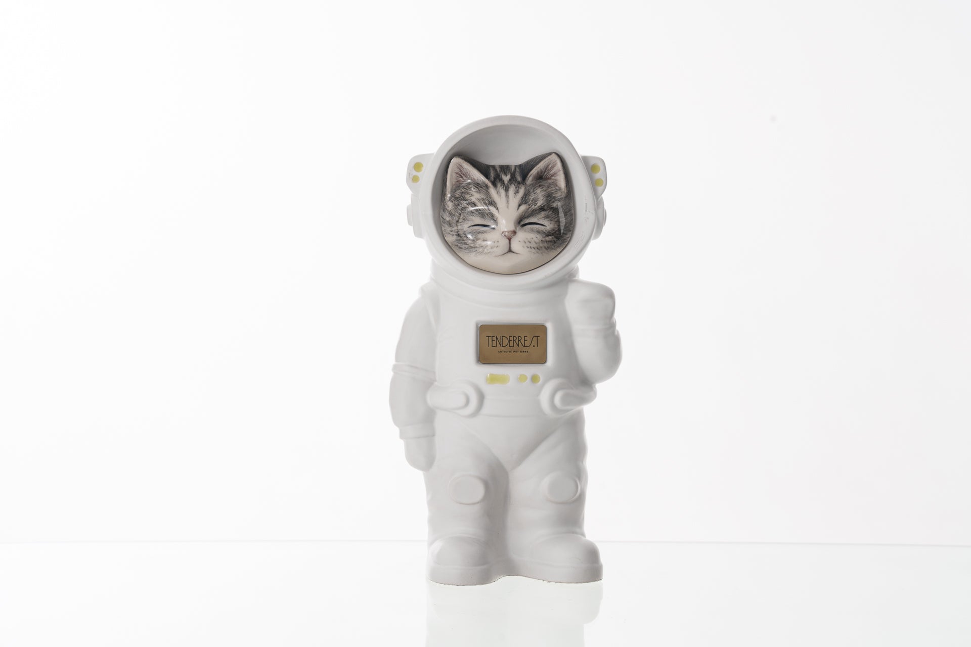 Handmade Customisable Cat Lyra Cremation Urn. Handmade Astronaut Art Urn by TenderRest Gray Costume