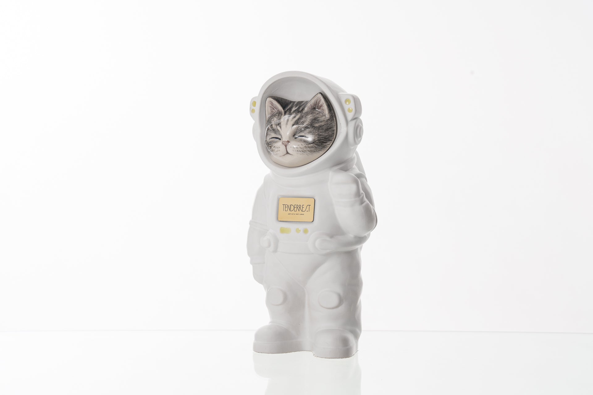 Handmade Customisable Cat Lyra Cremation Urn. Handmade Astronaut Art Urn by TenderRest Gray Costume