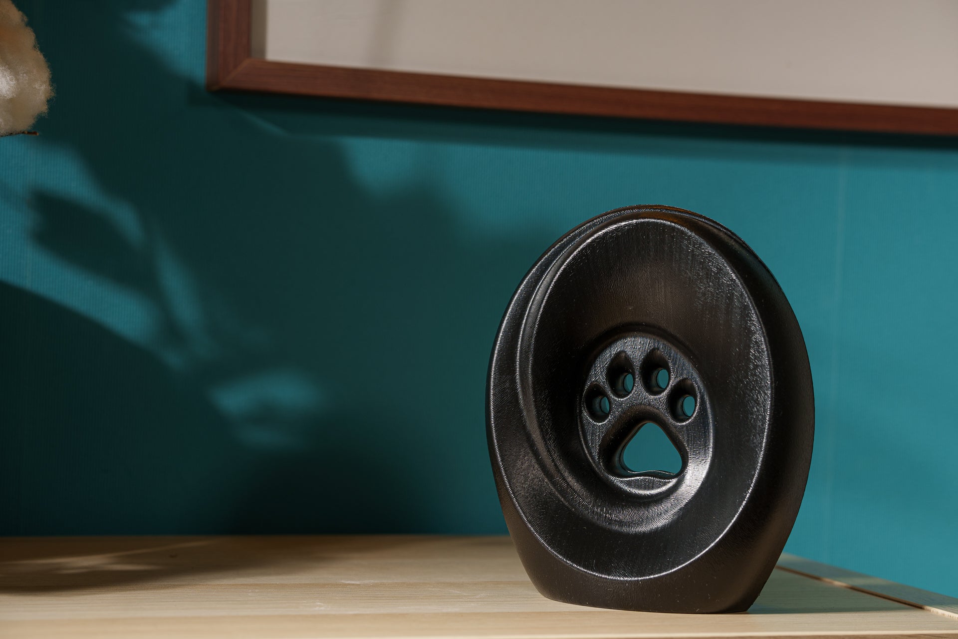 Legacy Paw Cremation Urn - Black | Pet Urn