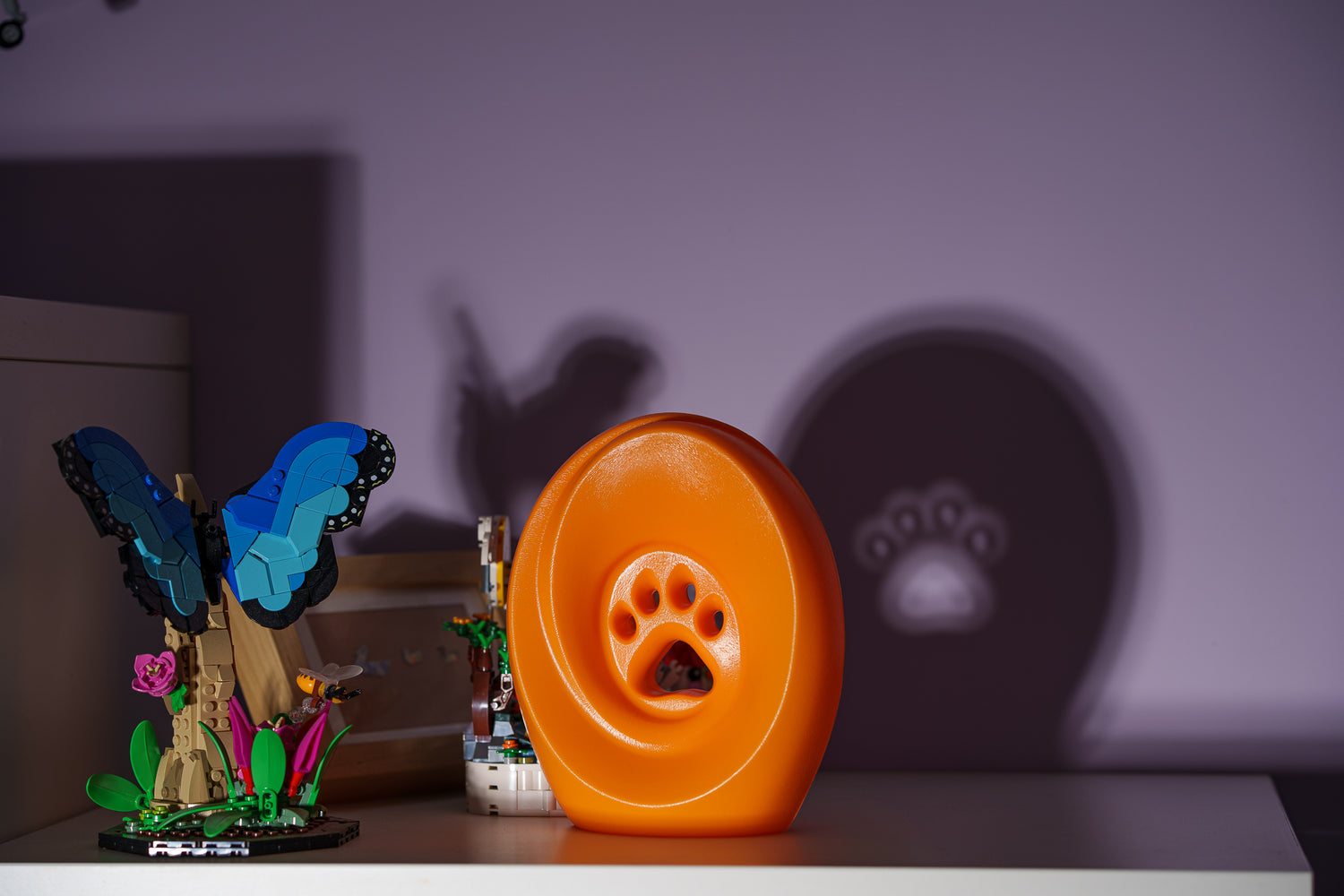 Legacy Paw Cremation Urn - Orange | Pet Urn