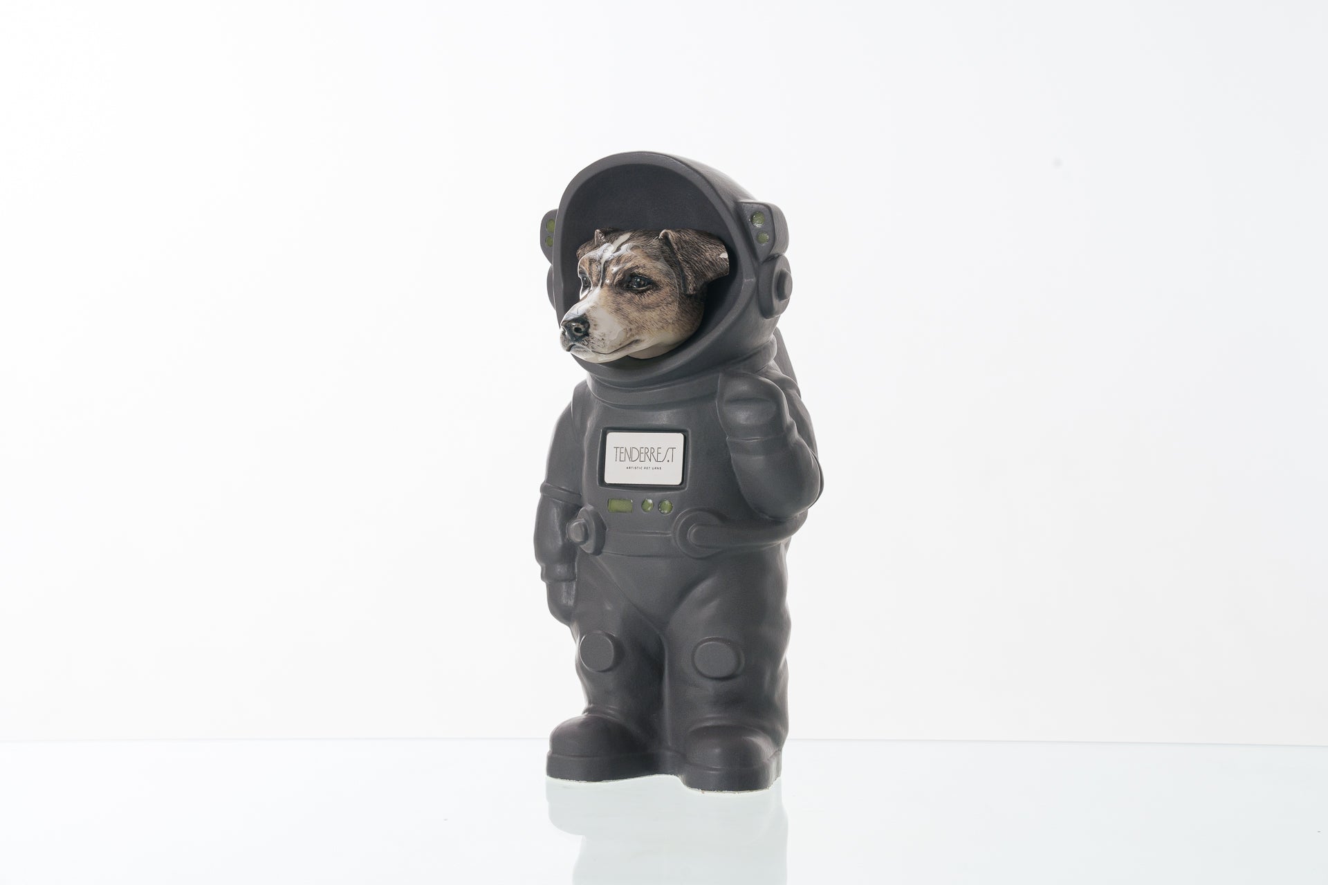 Urn for Ashes Astronaut Dog Jack Russel. Handmade Customisable Dog Cremation Urn. Handmade Astronaut Art Urn. Keepsake for Ashes by TenderRest. Customisable Pet Urn