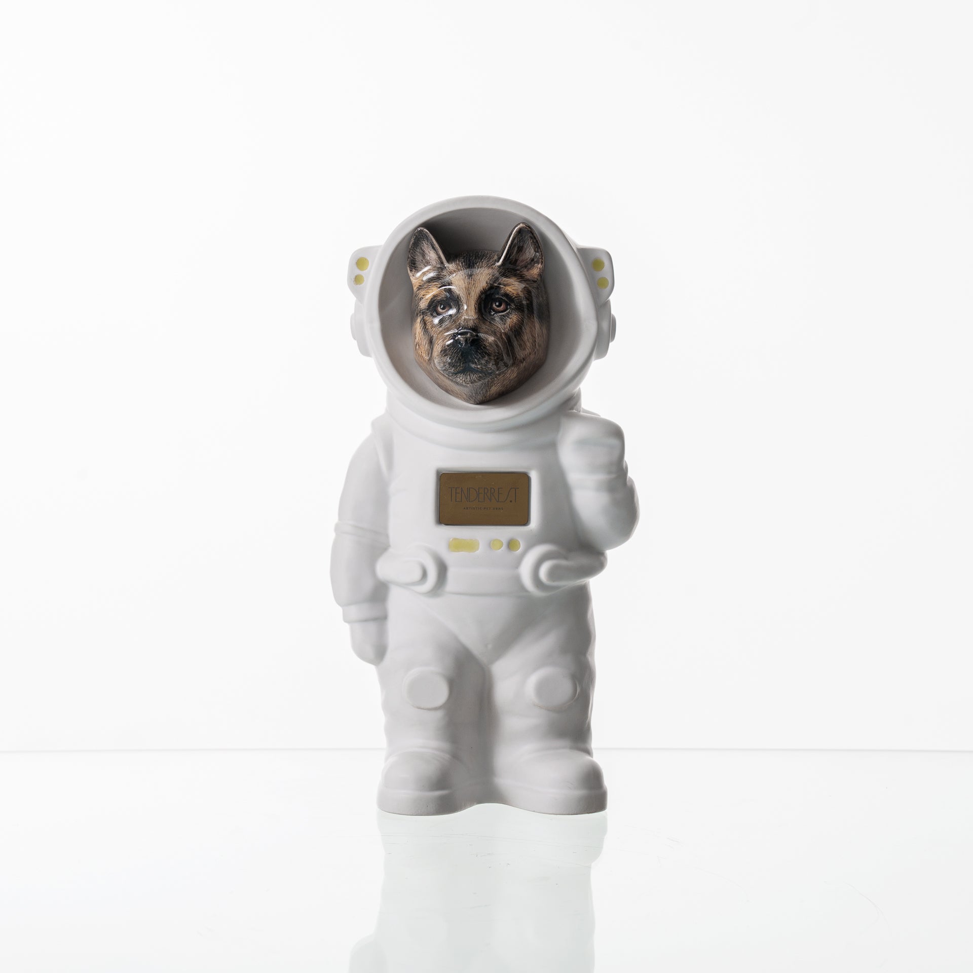 Customizable Pet Cremation Urn - Dog | Ceramic Handmade Figure