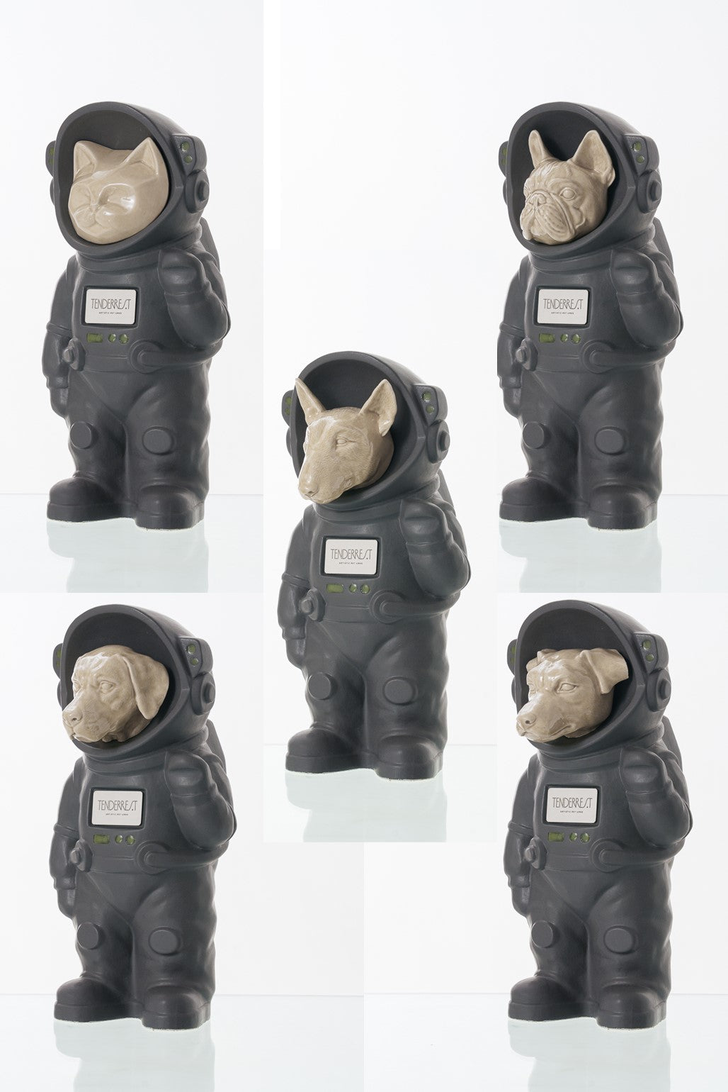 Grey Costume, Pet Urns different head options