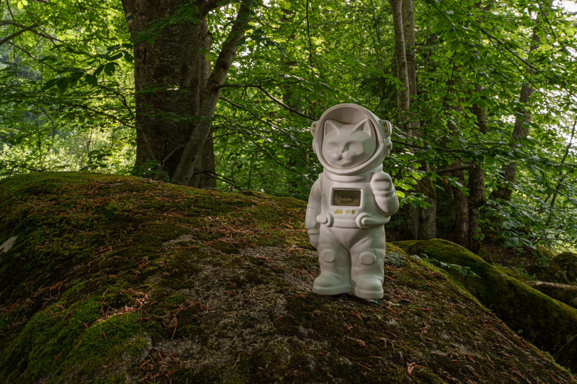 Handmade Customisable Cat Cremation Urn. Handmade Astronaut Art Urn