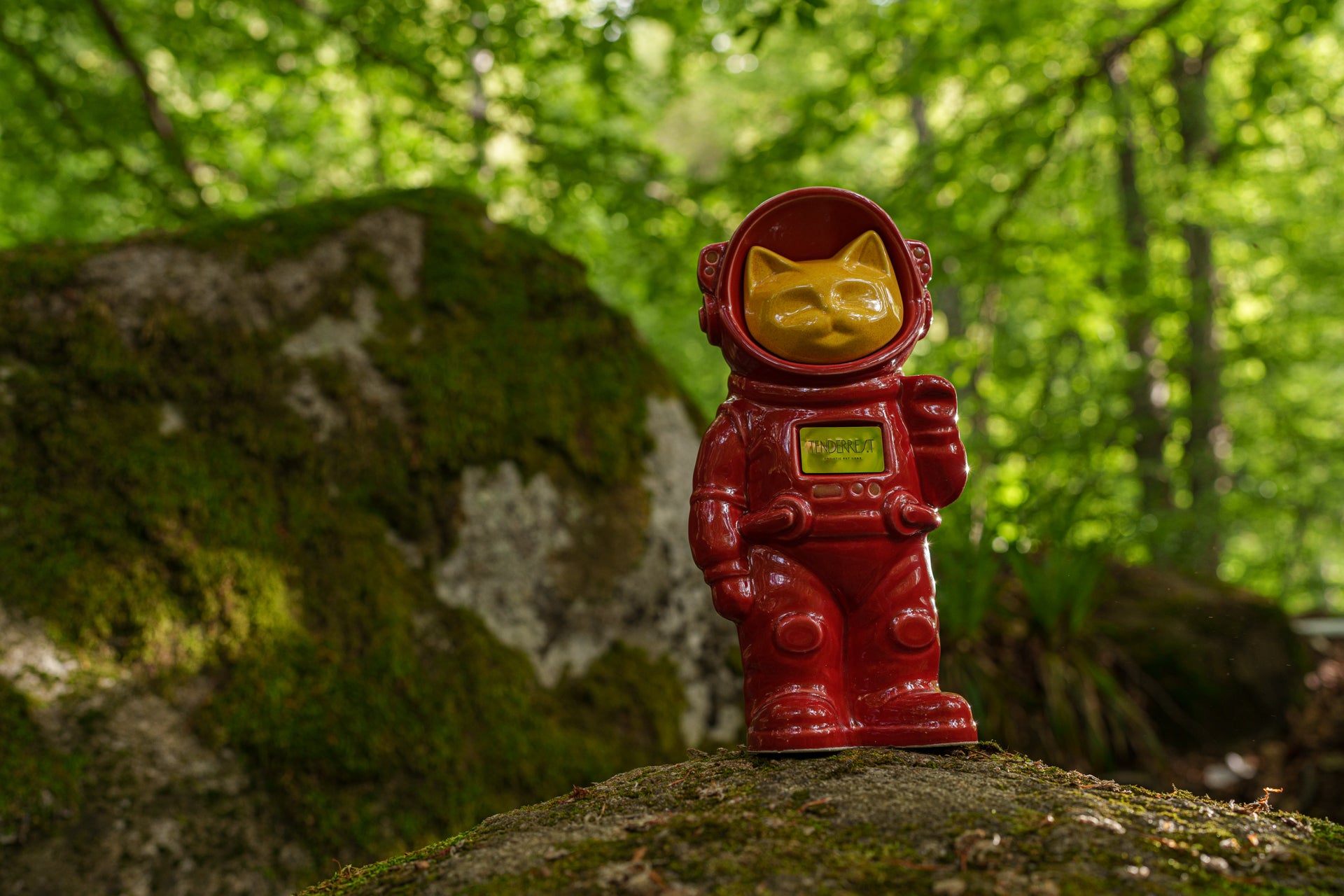 Urn for Ashes Astronaut Cat. Handmade Customisable Cat Cremation Urn. Handmade Astronaut Art Urn. Keepsake for Ashes by TenderRest.