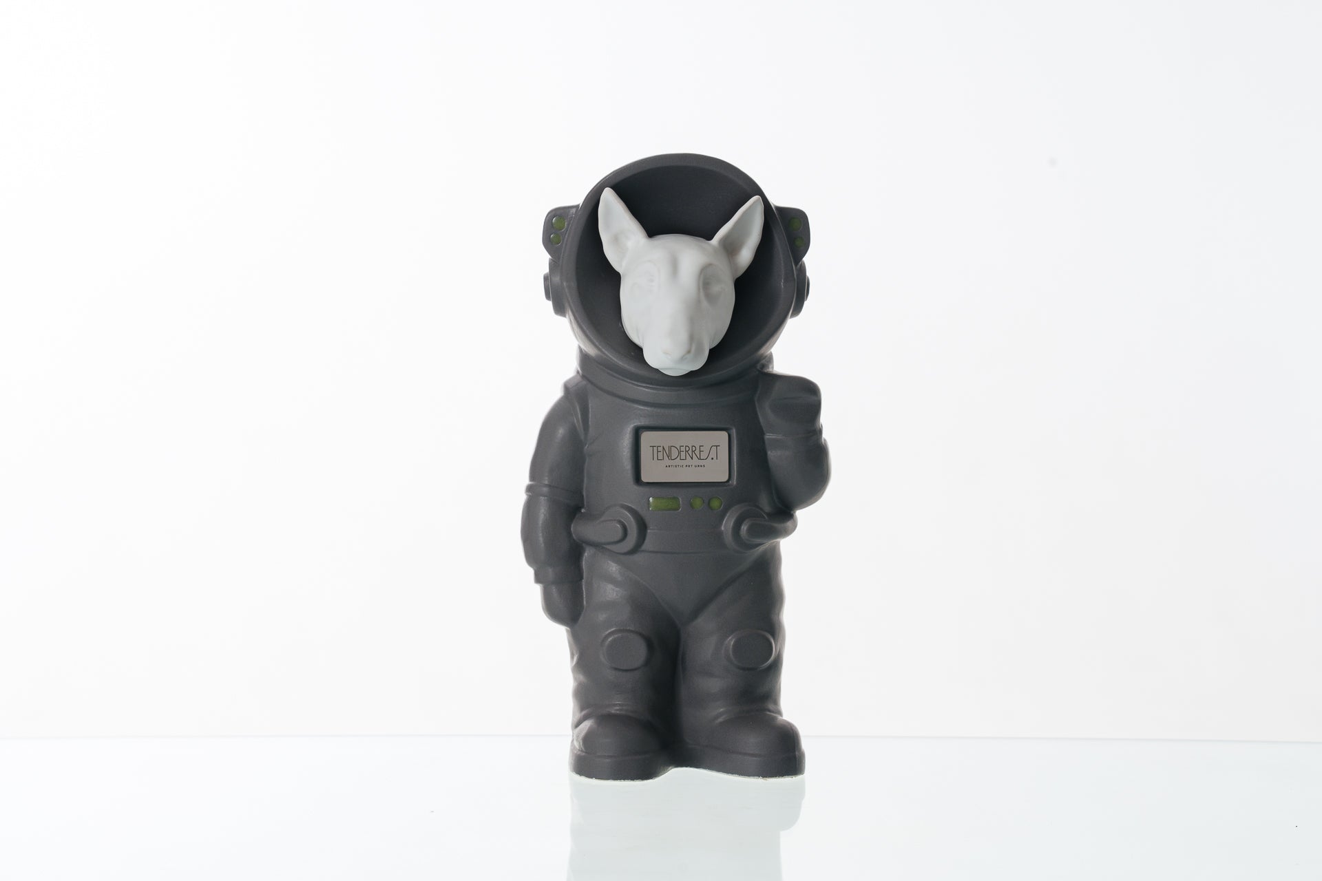 Urn for Ashes Astronaut Dog Bull Terrier. Handmade Customisable Dog Cremation Urn. Handmade Astronaut Art Urn. Keepsake for Ashes by TenderRest. Gray Costume