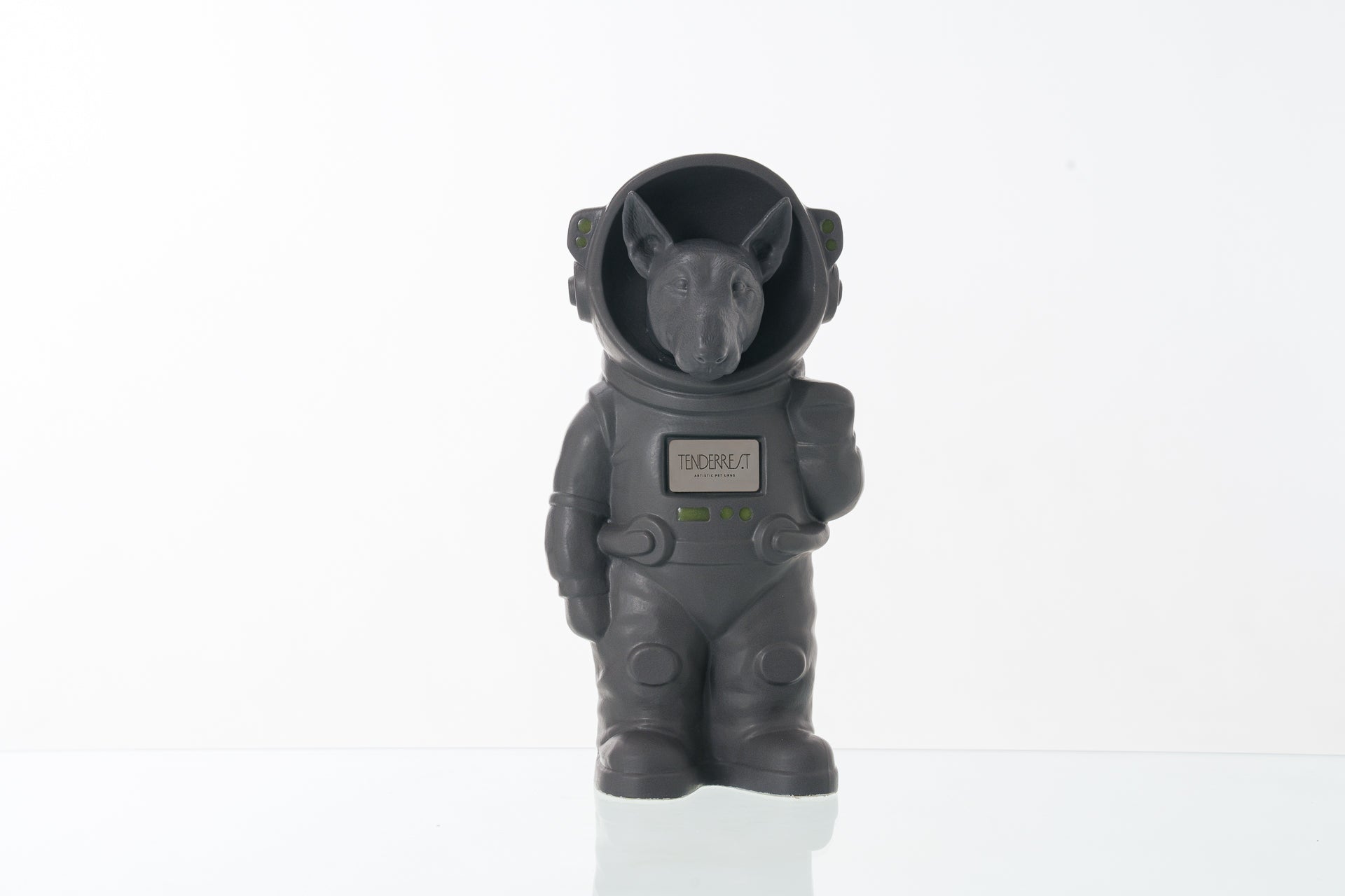 Urn for Ashes Astronaut Dog Bull Terrier. Handmade Customisable Dog Cremation Urn. Handmade Astronaut Art Urn. Keepsake for Ashes by TenderRest. Gray Costume