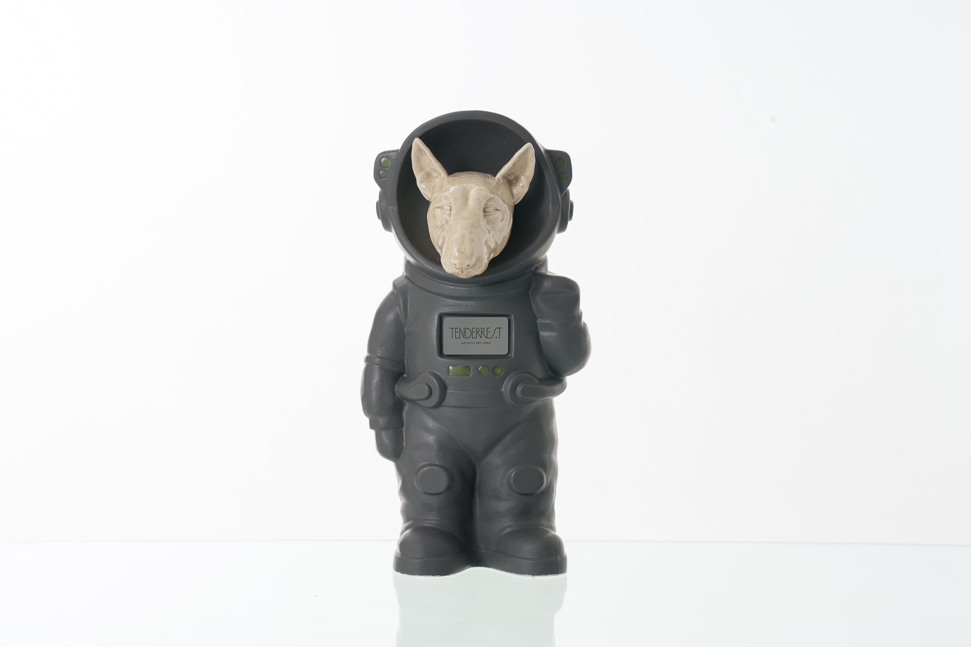 Urn for Ashes Astronaut Dog Bull Terrier. Handmade Customisable Dog Cremation Urn. Handmade Astronaut Art Urn. Keepsake for Ashes by TenderRest. Gray Costume