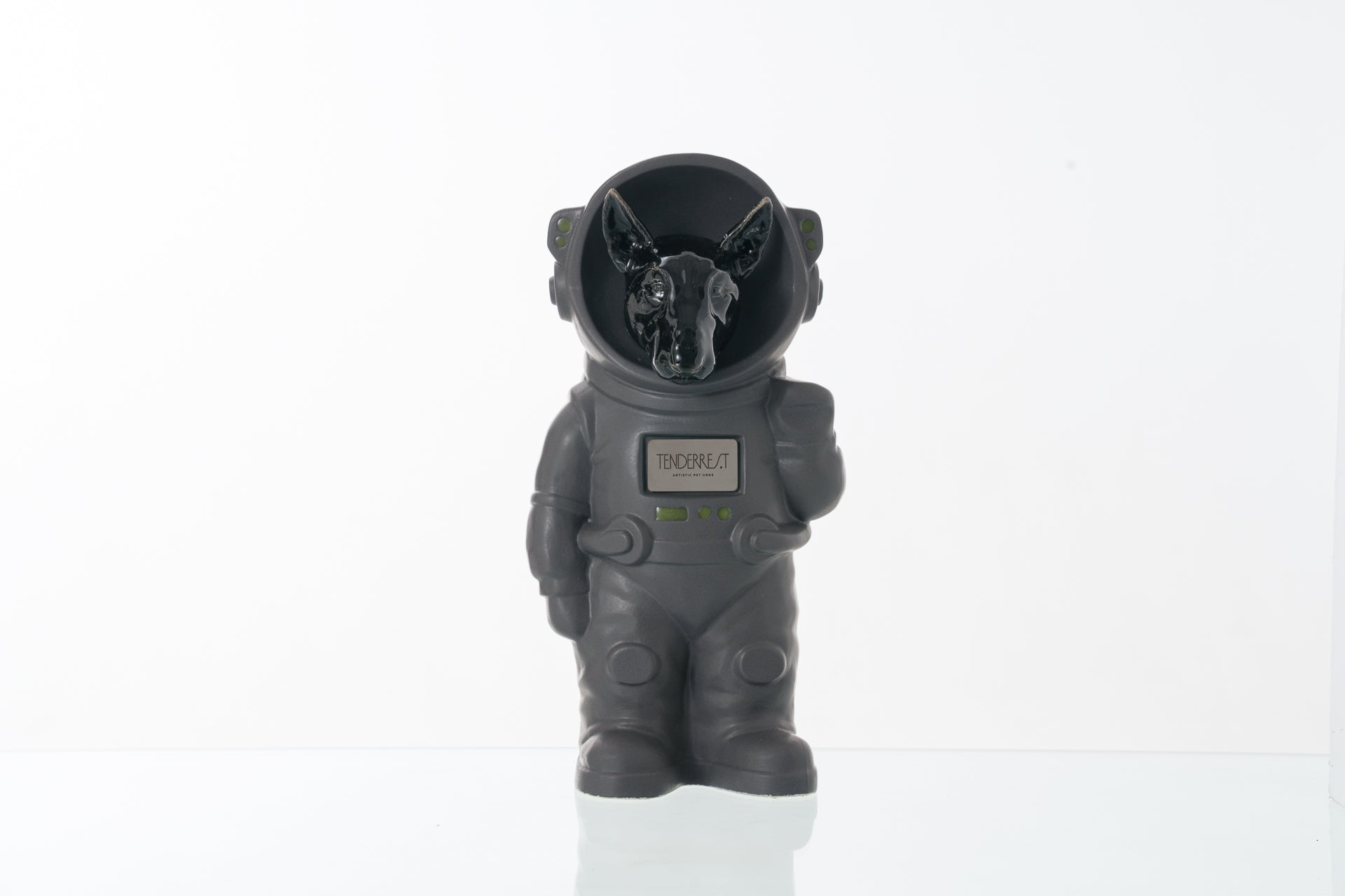 Urn for Ashes Astronaut Dog Bull Terrier. Handmade Customisable Dog Cremation Urn. Handmade Astronaut Art Urn. Keepsake for Ashes by TenderRest. Gray Costume