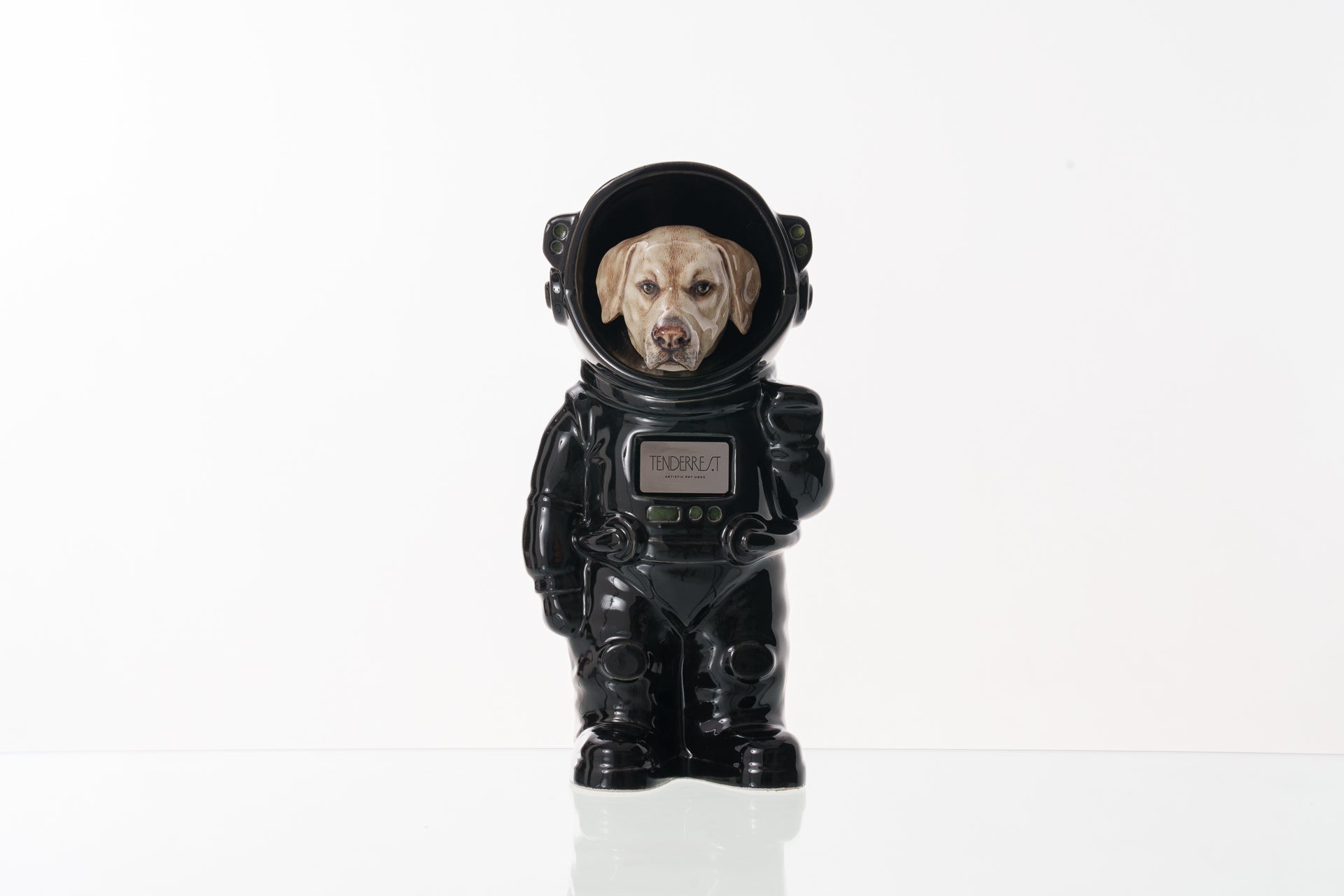 Urn for Ashes Astronaut Dog Labrador Retriever. Handmade Customisable Dog Cremation Urn. Handmade Astronaut Art Urn. Keepsake for Ashes by TenderRest.