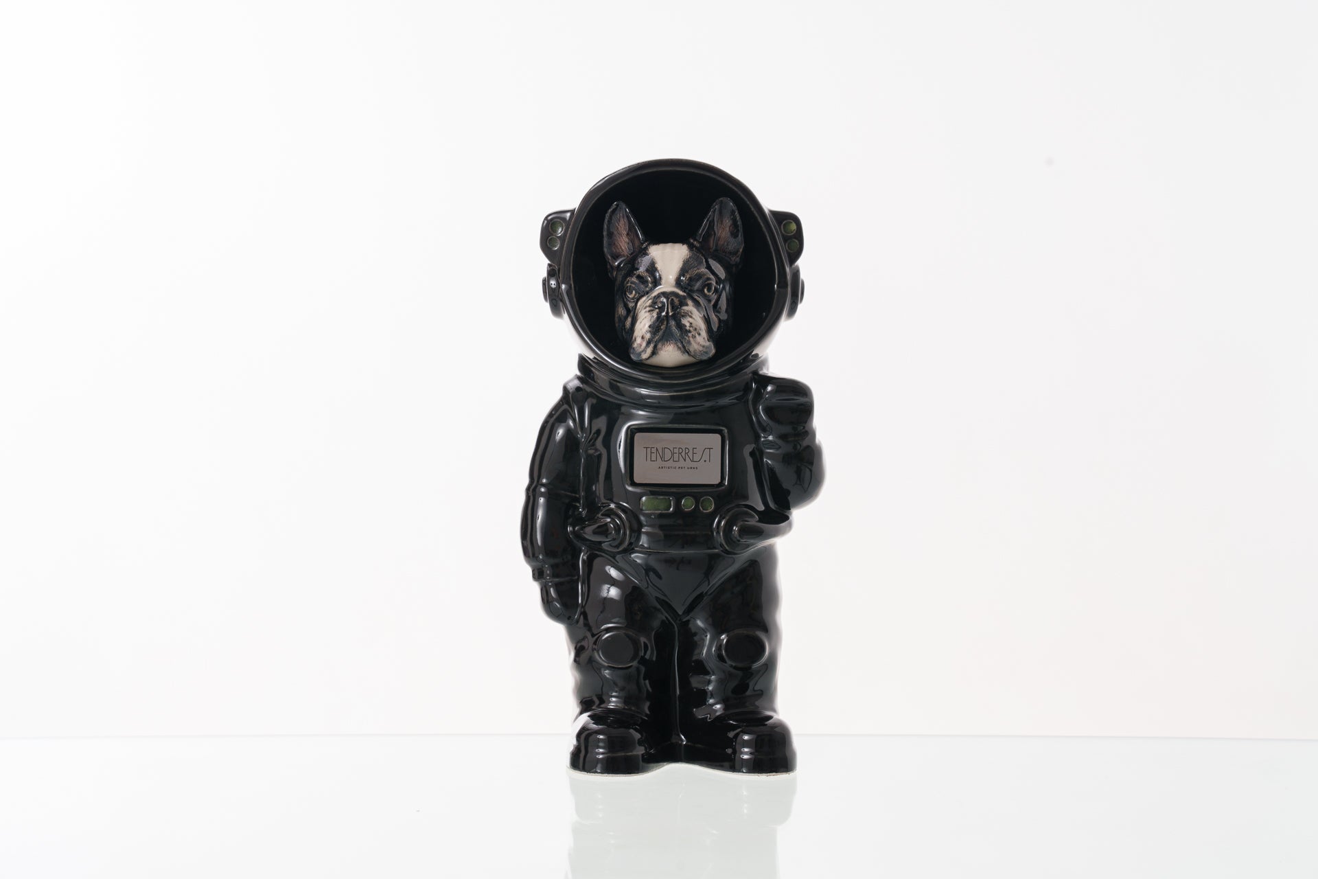 Urn for Ashes Astronaut Dog French Bulldog. Handmade Customisable Dog Cremation Urn. Handmade Astronaut Art Urn. Keepsake for Ashes by TenderRest. Black Lamp Costume