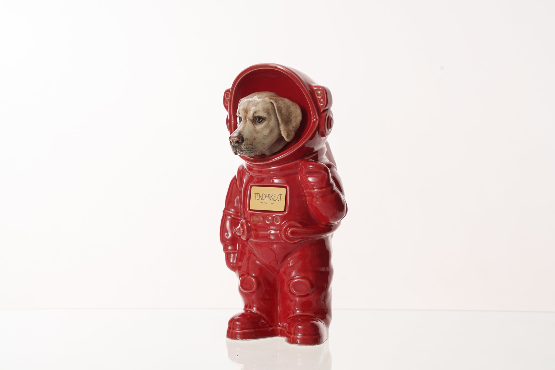 Urn for Ashes Astronaut Dog Labrador Retriever. Handmade Customisable Dog Cremation Urn. Handmade Astronaut Art Urn. Keepsake for Ashes by TenderRest.