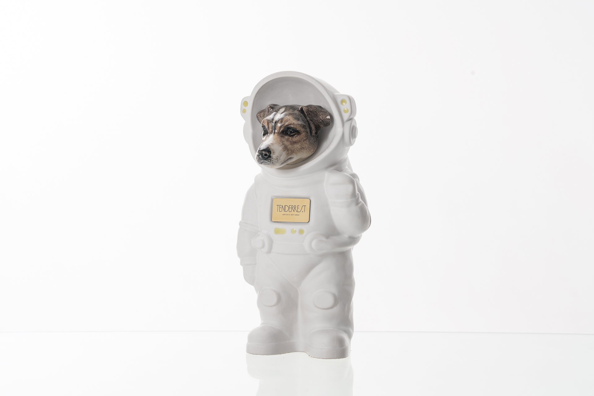 Cat Fully Customizable Urn, White Costume, Custom Head, Pet Urn