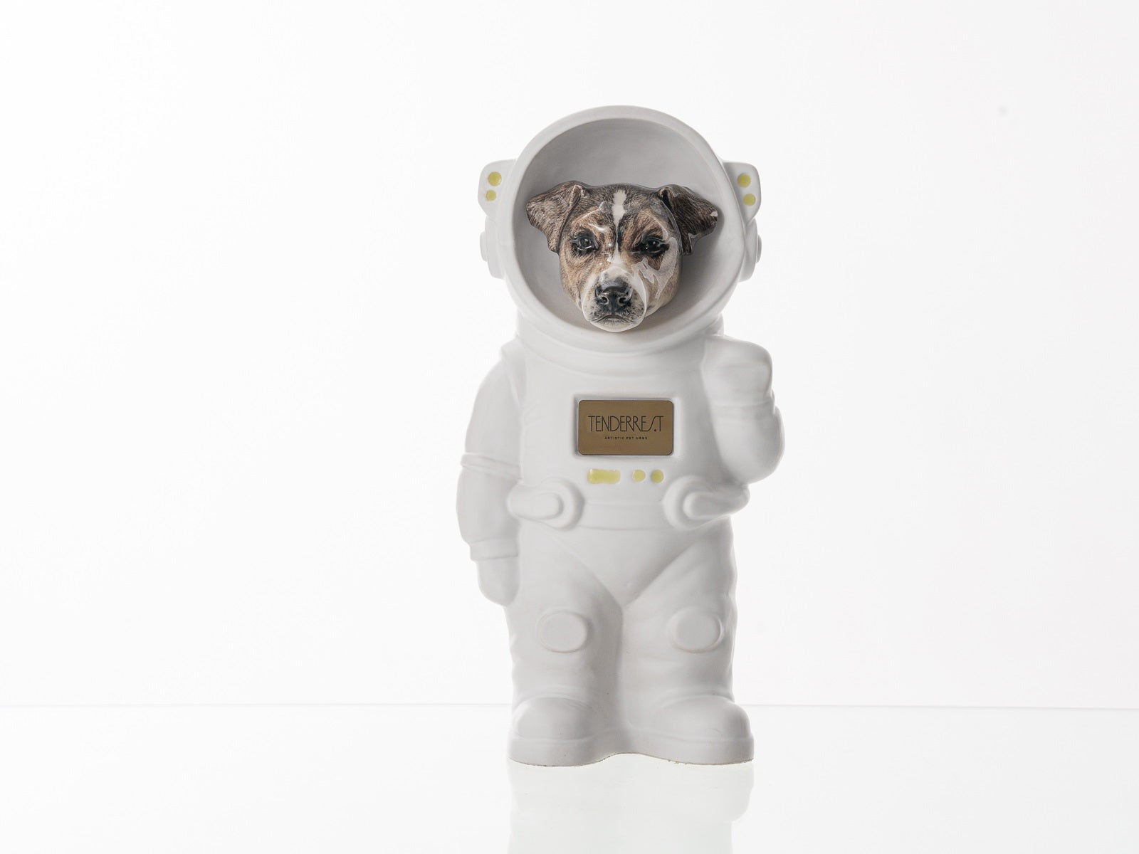 TenderRest Pet Urn. Jack Russel. Dog Urn. Astronaut cremation Urn