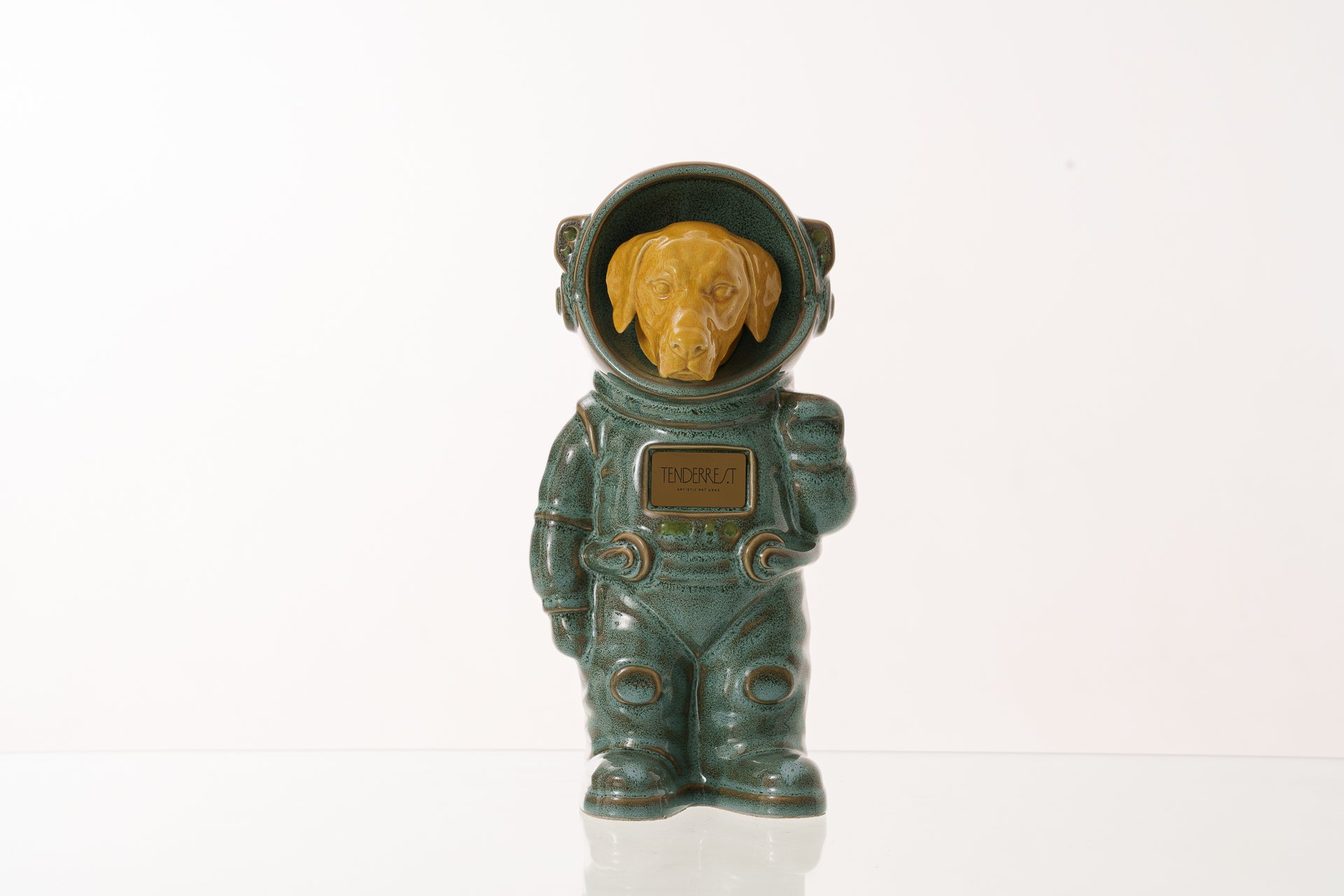 Urn for Ashes Astronaut Dog Labrador Retriever. Handmade Customisable Dog Cremation Urn. Handmade Astronaut Art Urn. Keepsake for Ashes by TenderRest. Oily Grreen Costume