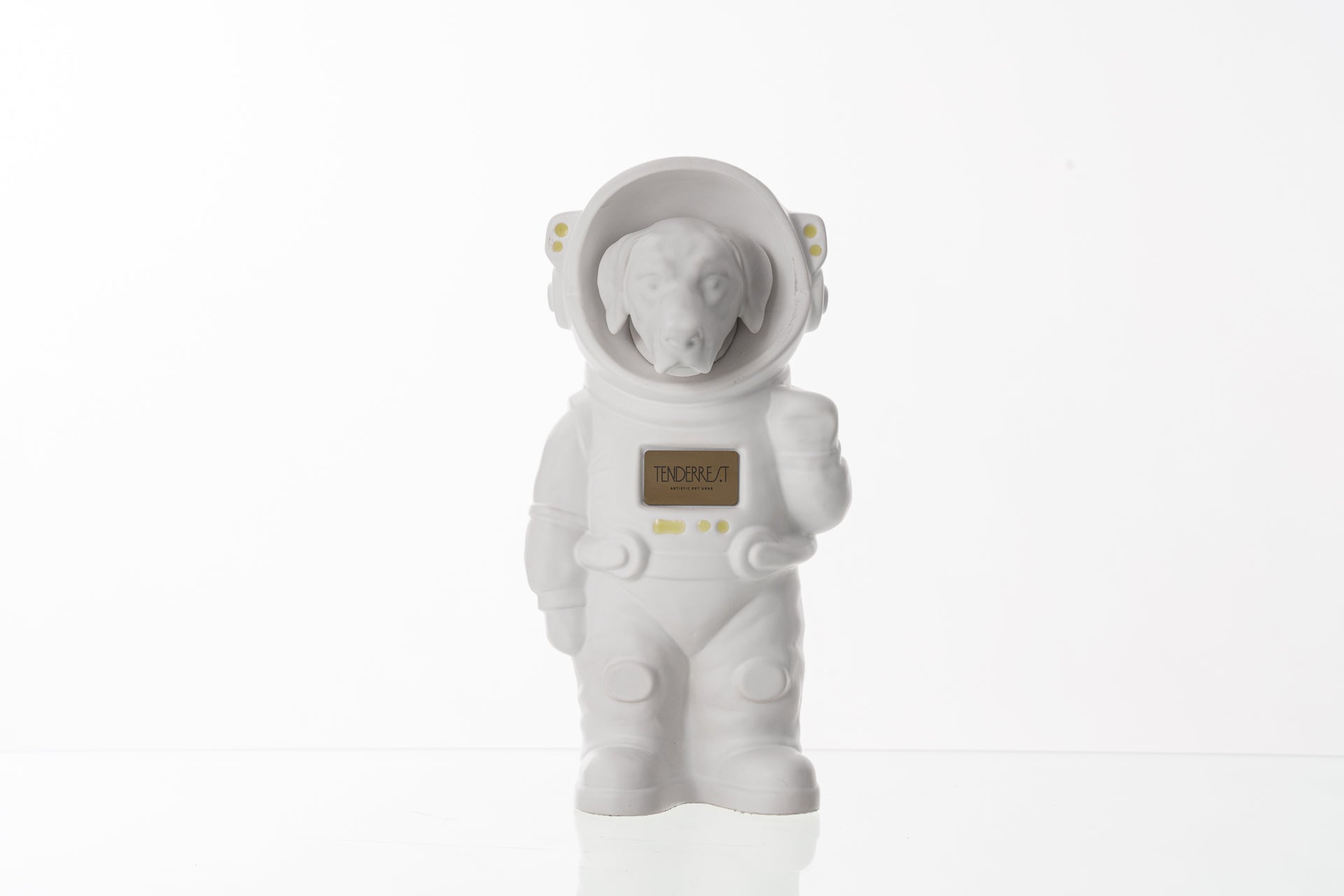 Urn for Ashes Astronaut Dog Labrador Retriever. Handmade Customisable Dog Cremation Urn. Handmade Astronaut Art Urn. Keepsake for Ashes by TenderRest. White Costume
