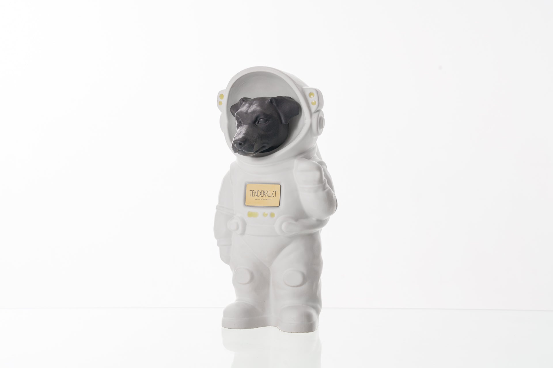 Cat Fully Customizable Urn, White Costume, Custom Head, Pet Urn
