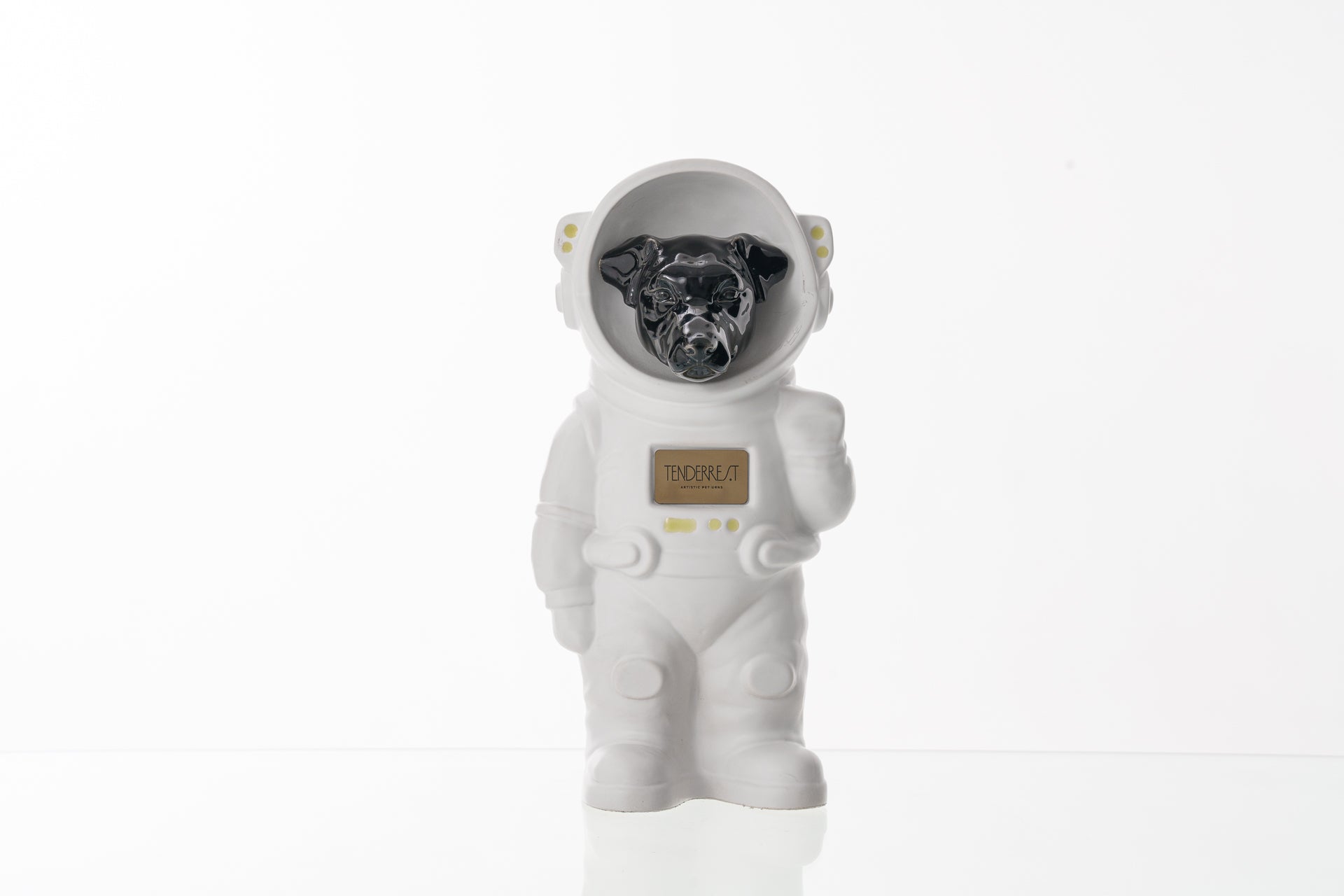Urn for Ashes Astronaut Jack Russel . Handmade Customisable Dog Cremation Urn. Handmade Astronaut Art Urn. Keepsake for Ashes by TenderRest. White costume