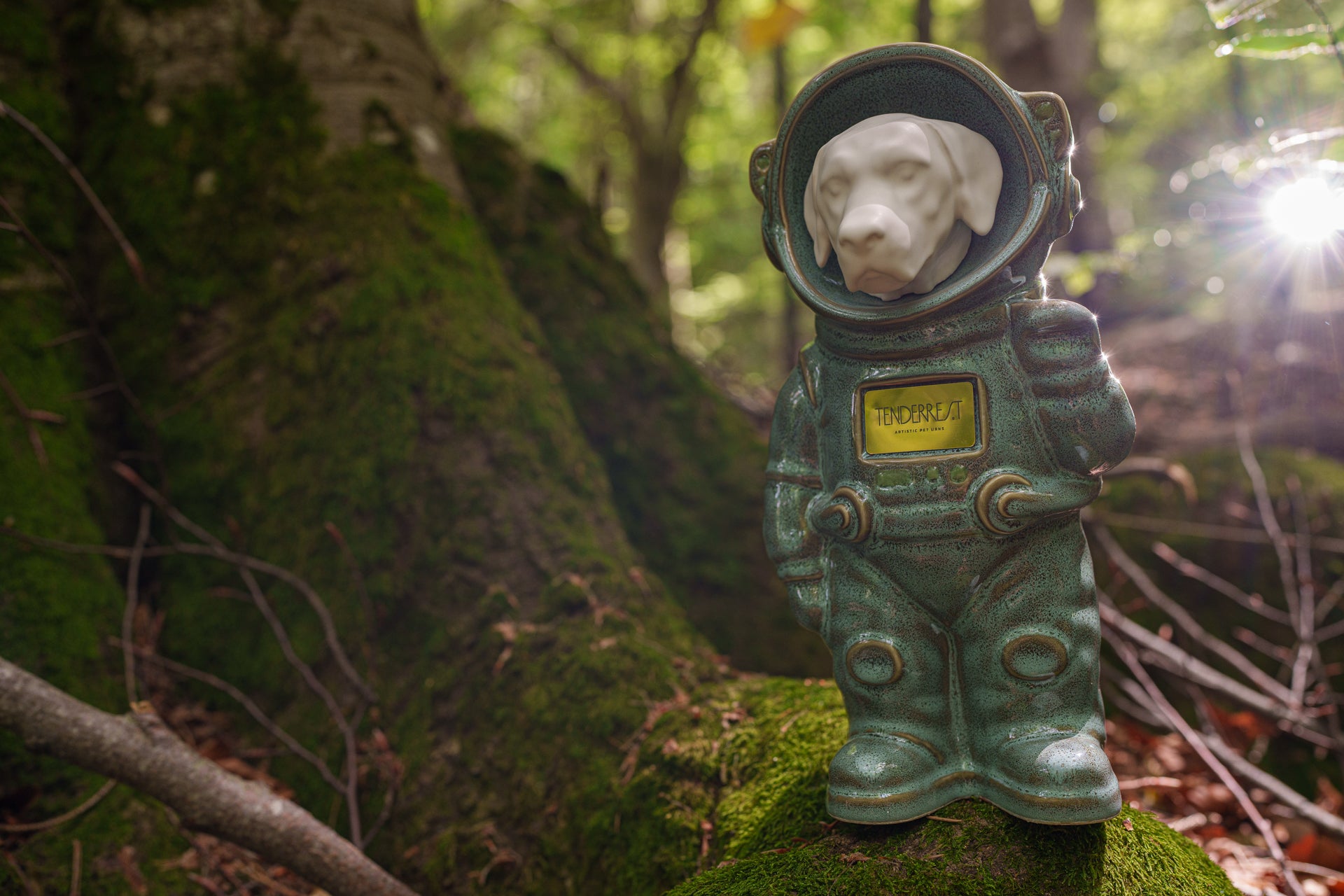 Urn for Ashes Astronaut Dog Labrador Retriever. Handmade Customisable Dog Cremation Urn. Handmade Astronaut Art Urn. Keepsake for Ashes by TenderRest.