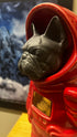 TenderRest Cremation Urn. Pet's urn. Customisable Dog Urn. French Bulldog Astronaut Urn