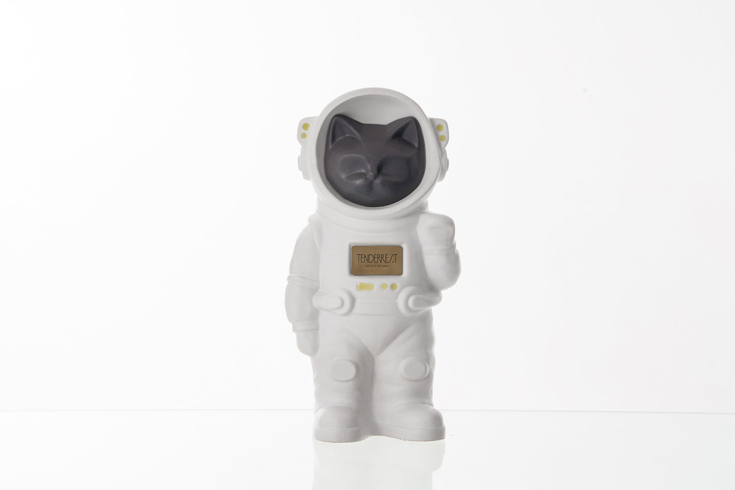 Cat Fully Customizable Urn, White Costume, Custom Head, Pet Urn