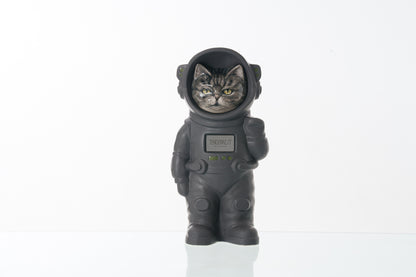 Customisable Pet Urn. Urn for Ashes Astronaut Cat. Handmade Customisable Cat Cremation Urn. Handmade Astronaut Art Urn. Keepsake for Ashes by TenderRest. Gray Costume