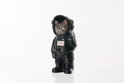 Customisable Pet Urn. Urn for Ashes Astronaut Cat. Handmade Customisable Cat Cremation Urn. Handmade Astronaut Art Urn. Keepsake for Ashes by TenderRest. Black Costume