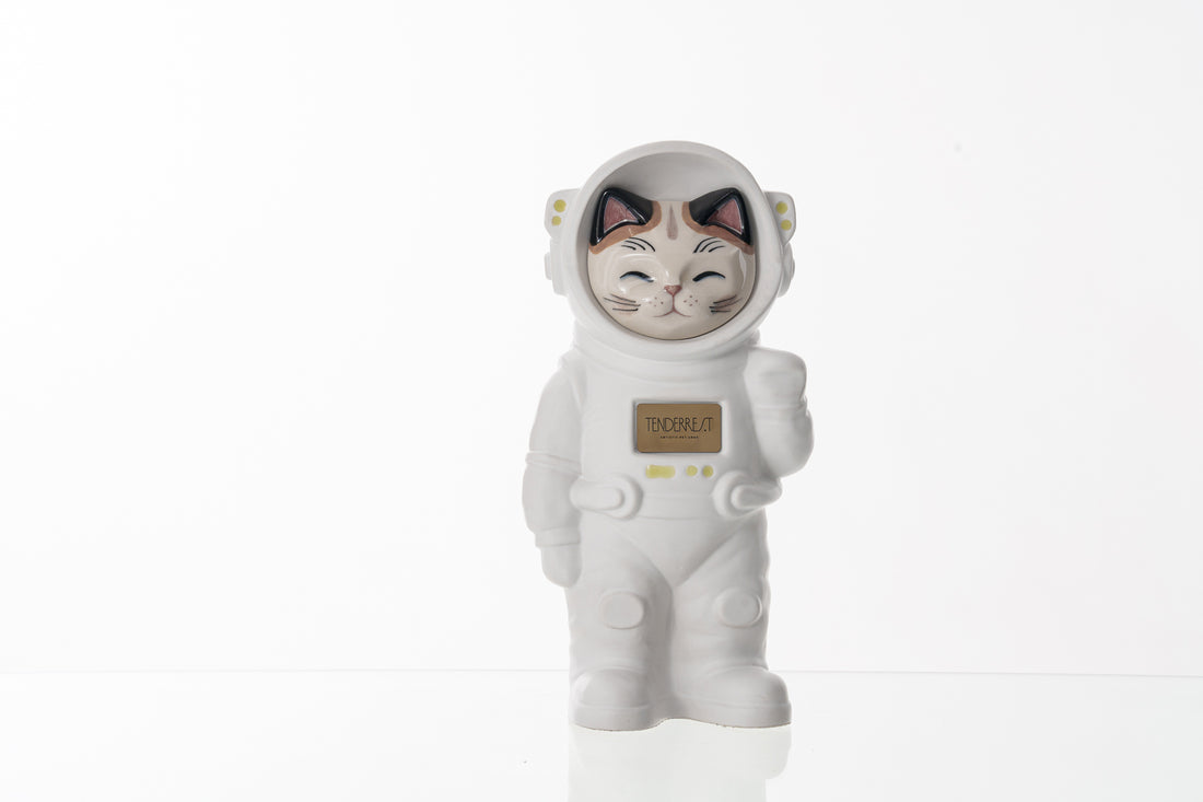 Handmade Customisable Cat Sora Cremation Urn. Handmade Astronaut Art Urn by TenderRest