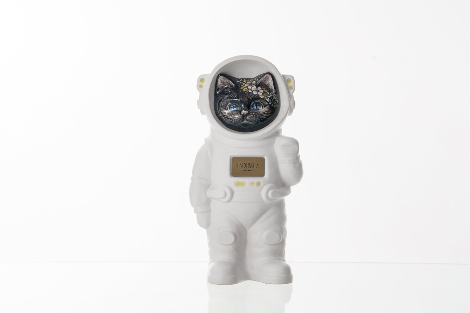 Handmade Customisable Cat Aster Cremation Urn. Handmade Astronaut Art Urn by TenderRest White Costume