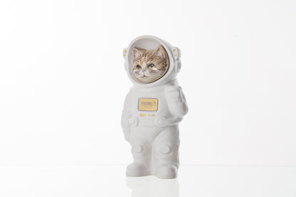 Handmade Customisable Cat Helios Cremation Urn. Handmade Astronaut Art Urn by TenderRest White Costume