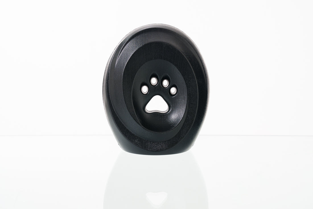 Legacy Paw Cremation Urn - Black | Pet Urn