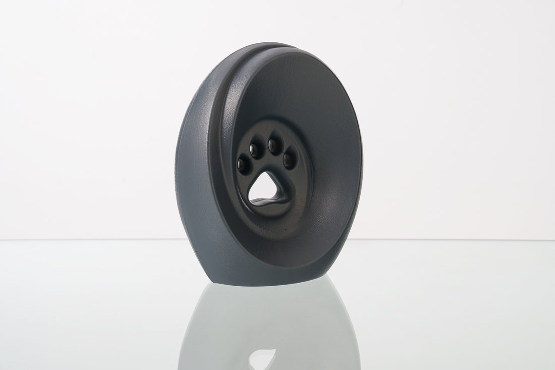 Legacy Paw Cremation Urn - Silver | Pet Urn