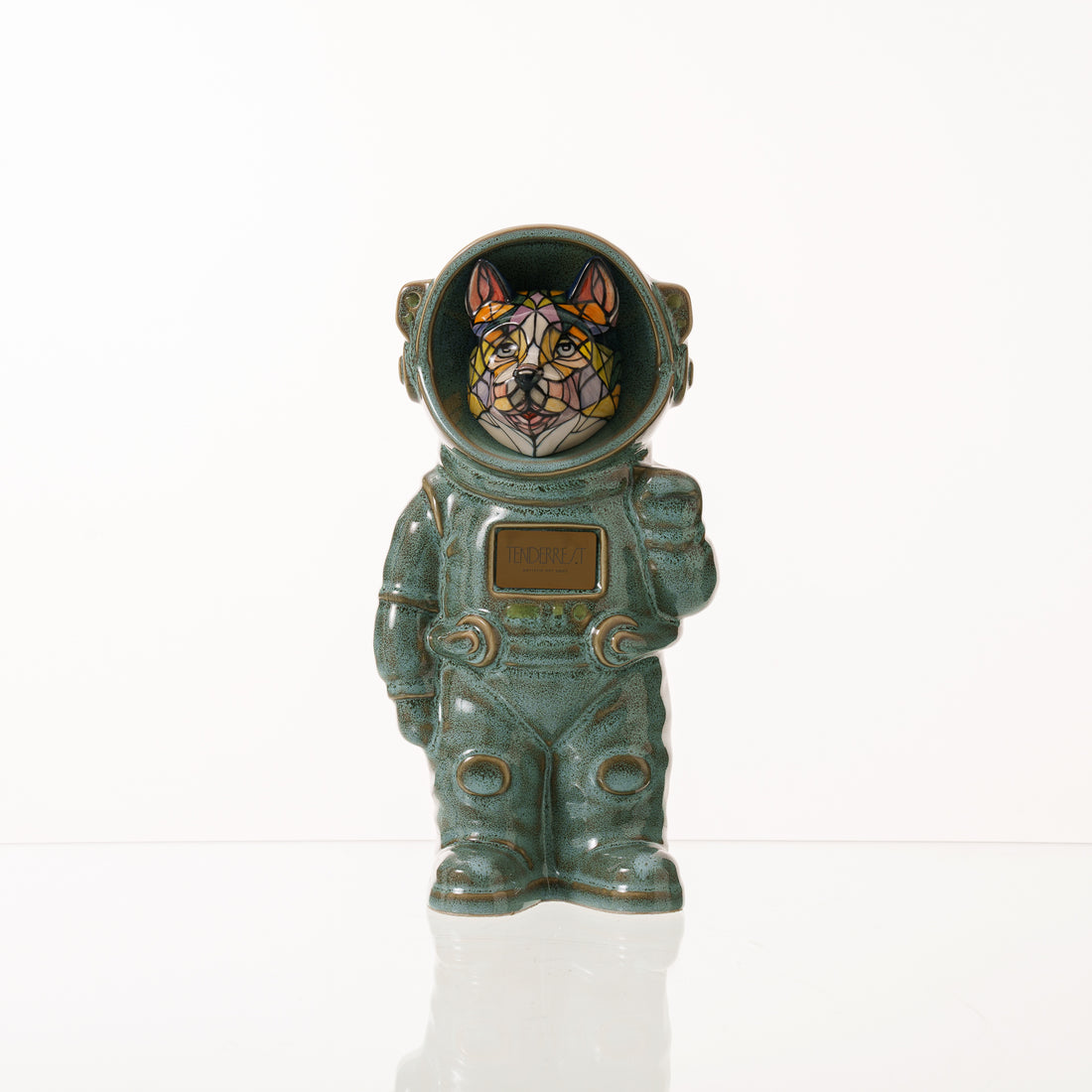 Custom Decorated Dog Urn - Polaris Handmade Ceramic Dog Urn Urn for Dog