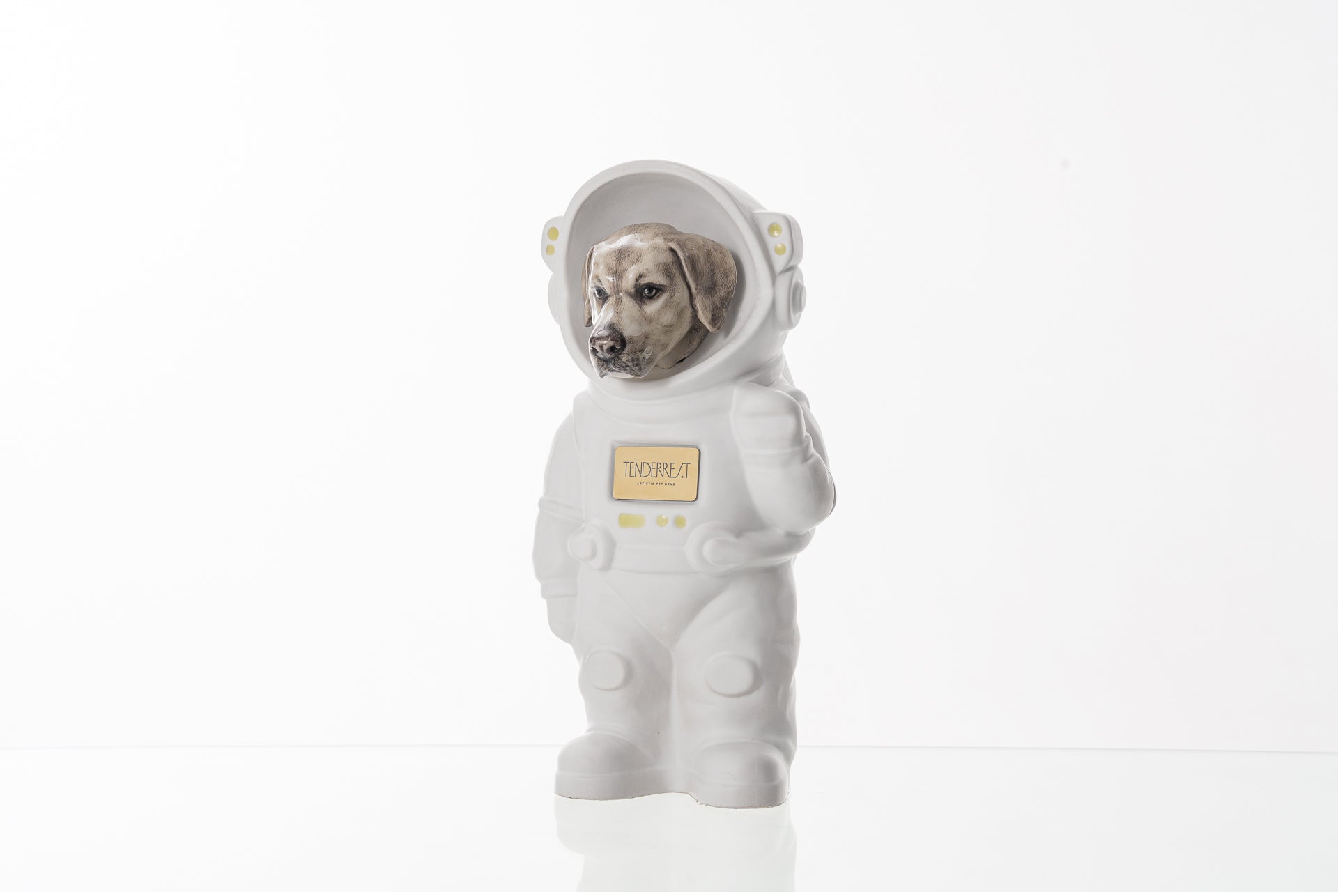Urn for Ashes Astronaut Dog Labrador Retriever. Handmade Customisable Dog Cremation Urn. Handmade Astronaut Art Urn. Keepsake for Ashes by TenderRest.