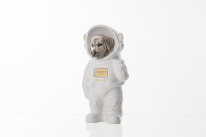 Urn for Ashes Astronaut Dog Labrador Retriever. Handmade Customisable Dog Cremation Urn. Handmade Astronaut Art Urn. Keepsake for Ashes by TenderRest.