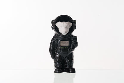 Urn for Ashes Astronaut Jack Russel . Handmade Customisable Dog Cremation Urn. Handmade Astronaut Art Urn. Keepsake for Ashes by TenderRest. Black costume